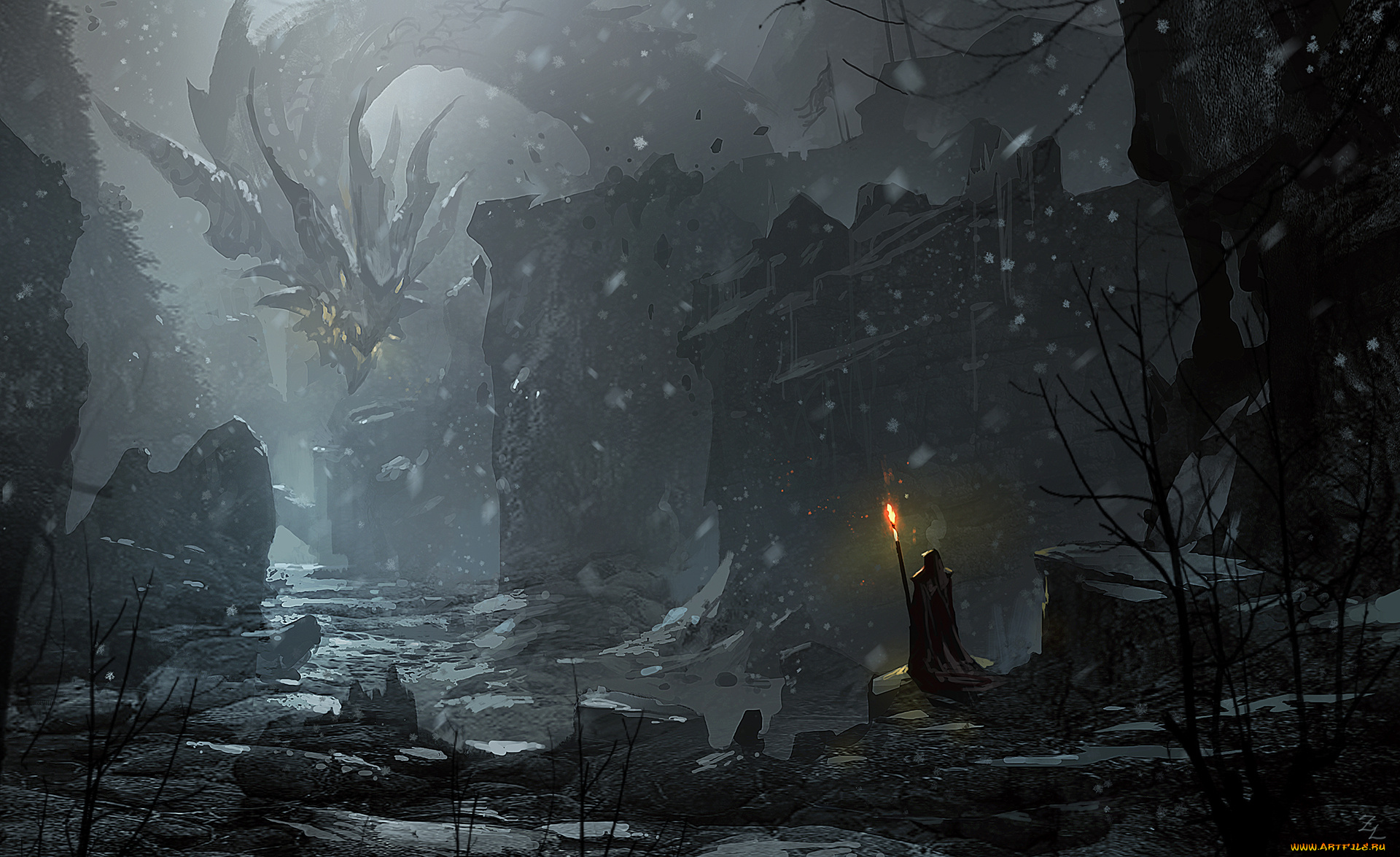 фэнтези, драконы, dragon, war, арт, фантастика, дракон, скалы