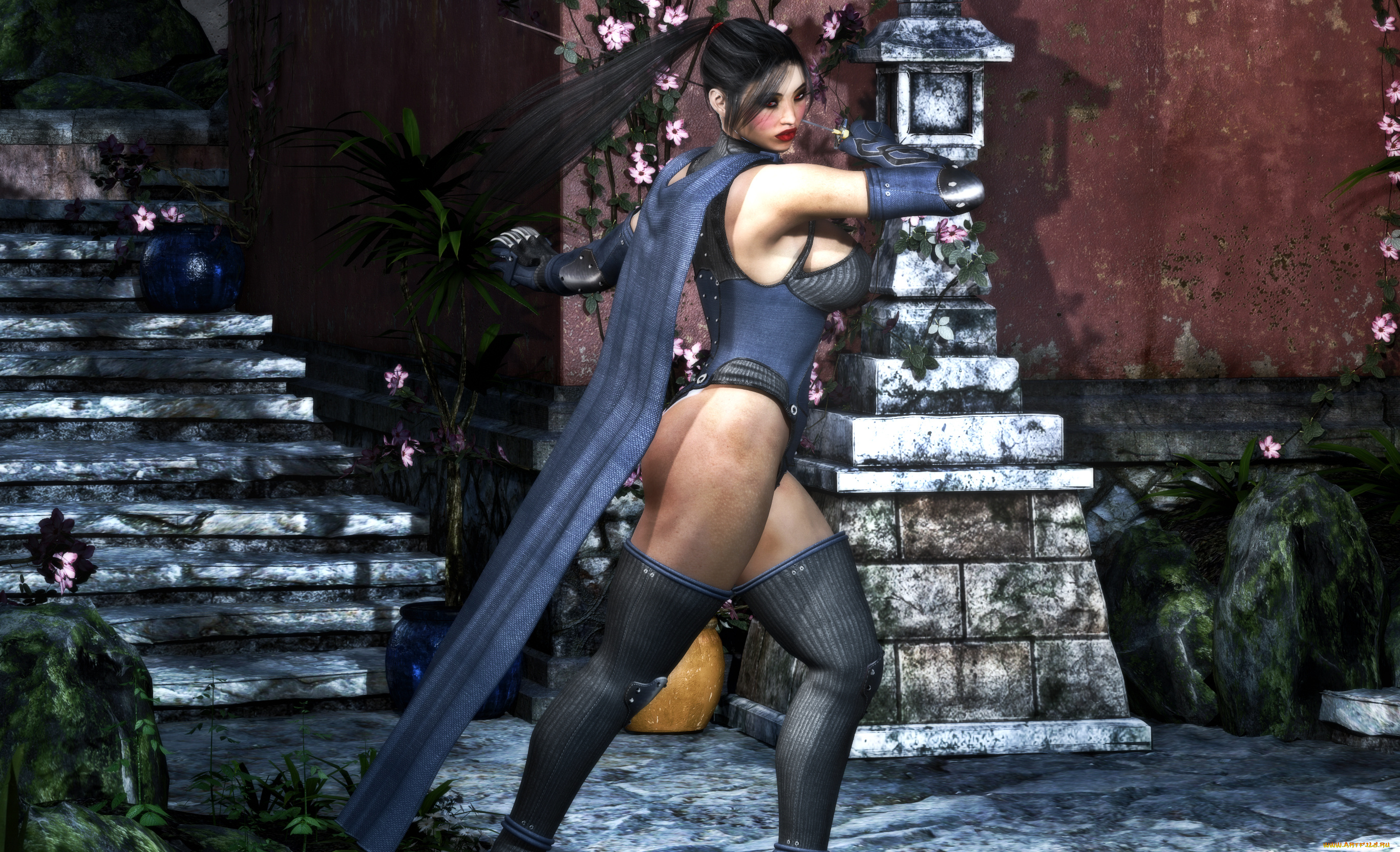 3д, графика, фантазия, , fantasy, оружие, фон, взгляд, девушка