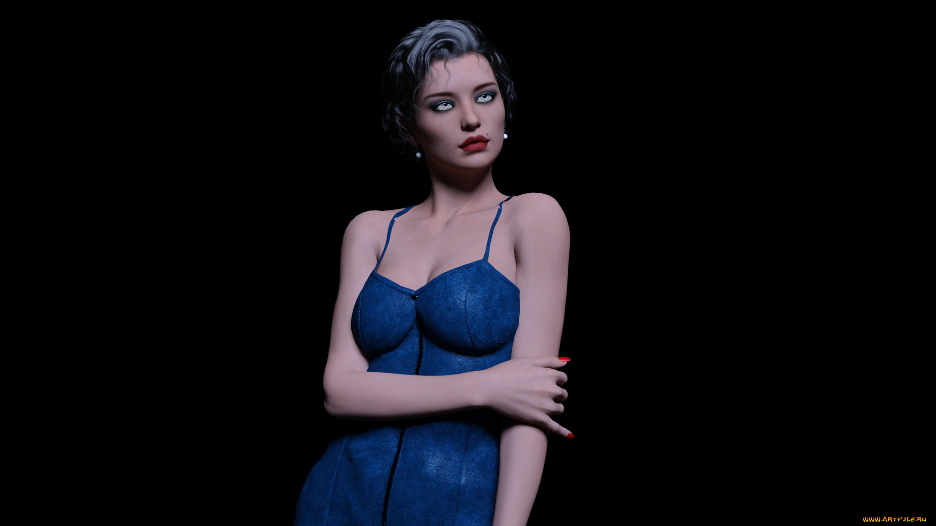 3д, графика, люди, , people, взгляд, девушка, фон