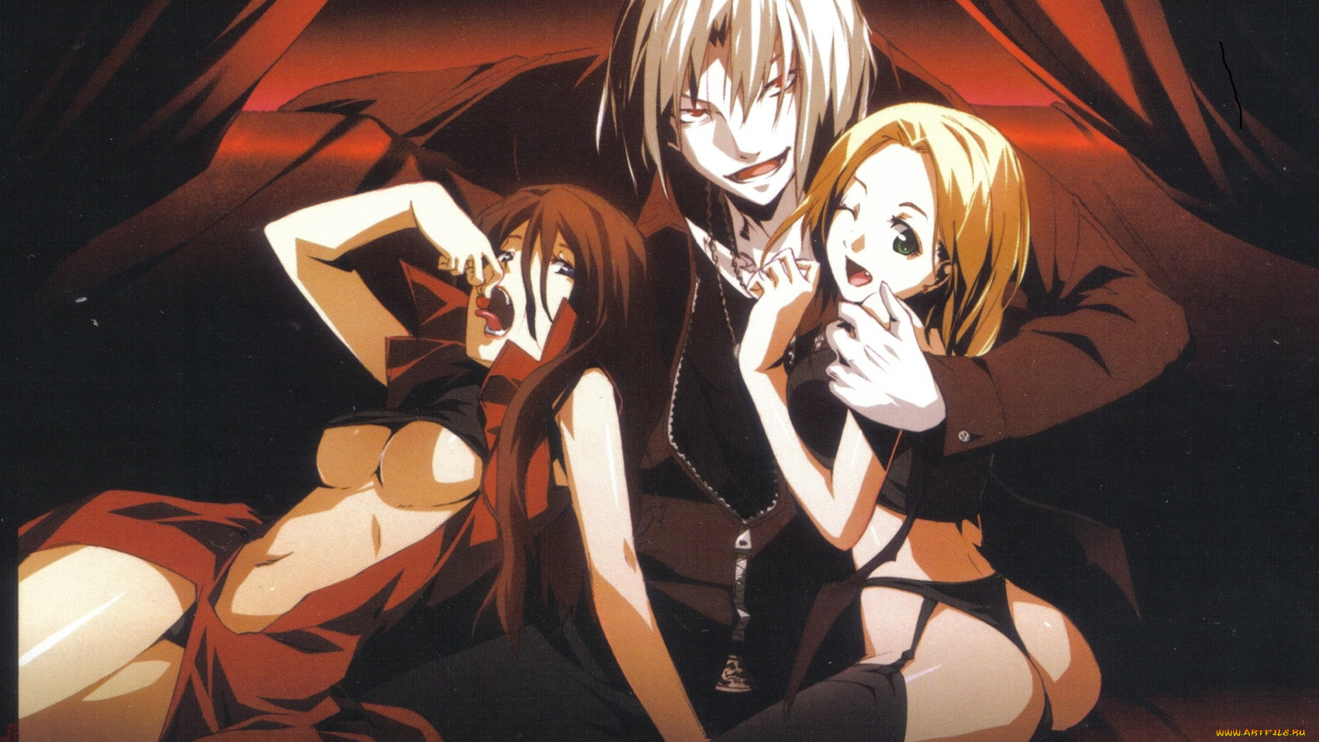 аниме, dies, irae, парень, девушки