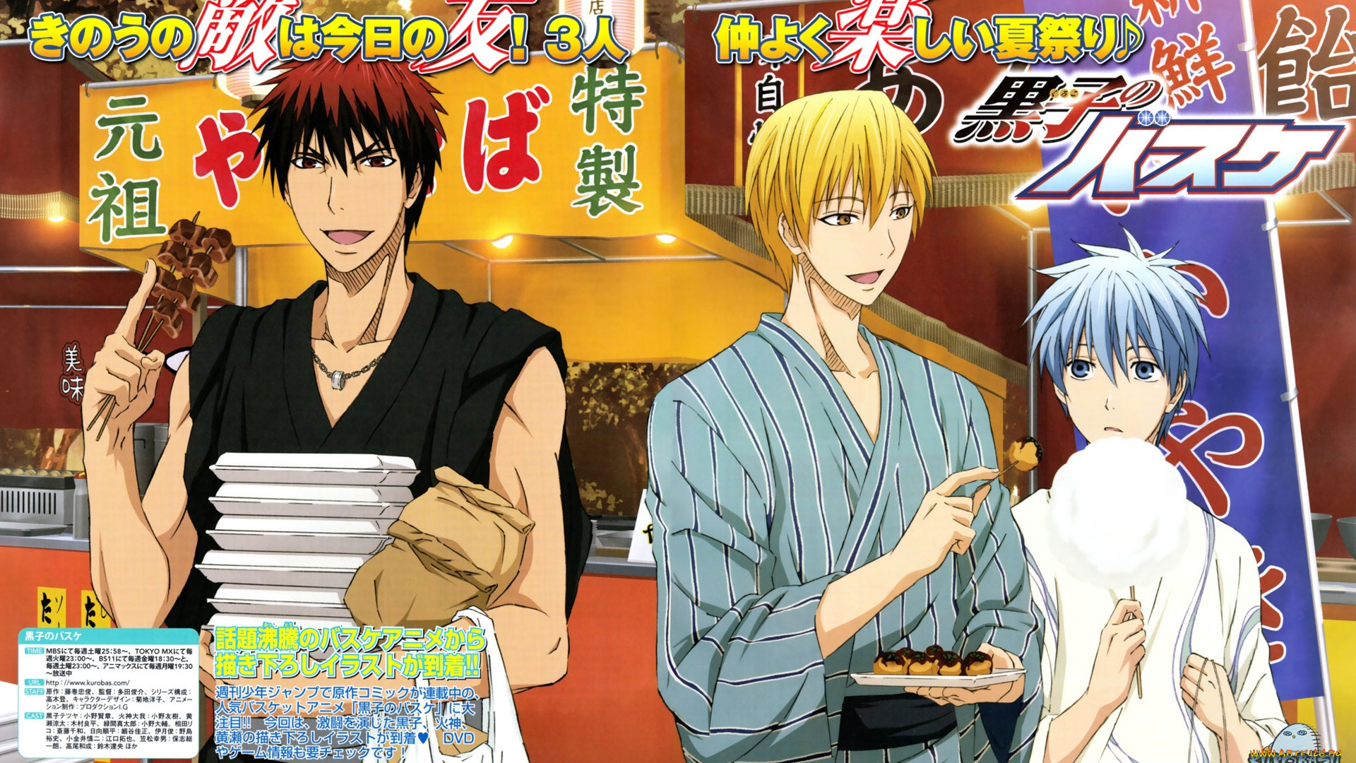 аниме, kuroko, no, baske, баскетбол, куроко