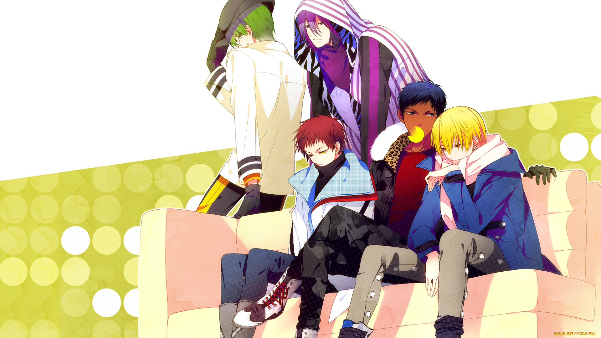 аниме, kuroko, no, baske, баскетбол, куроко