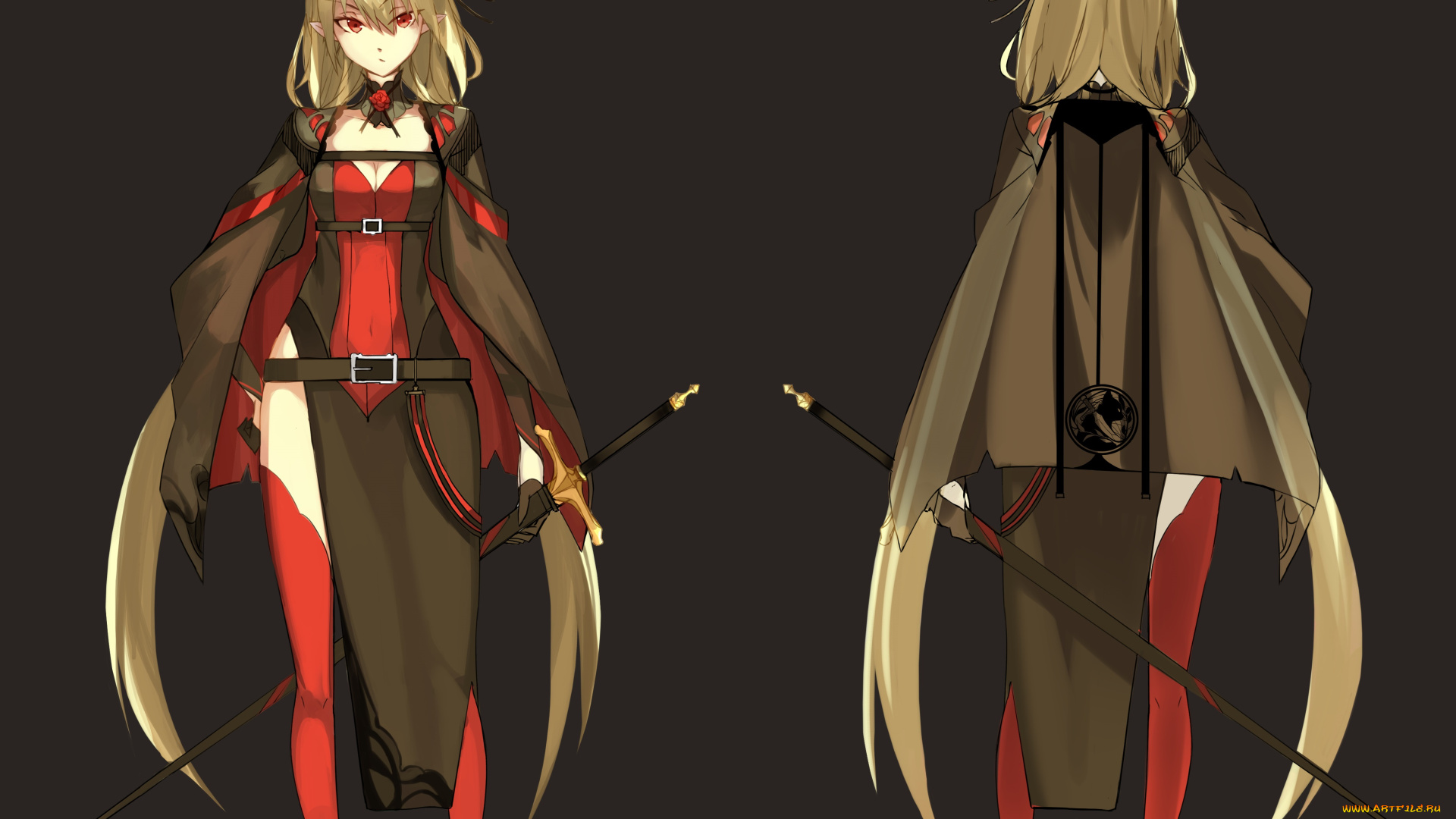 аниме, pixiv, fantasia, девушка