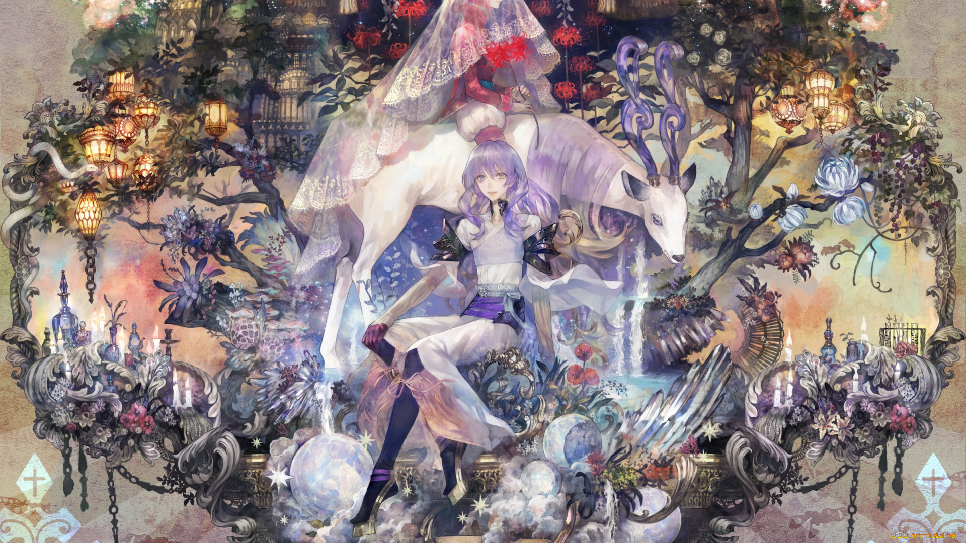 аниме, pixiv, fantasia, девушки