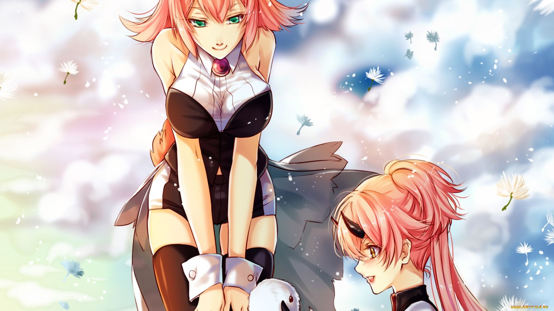 аниме, pixiv, fantasia, девушки