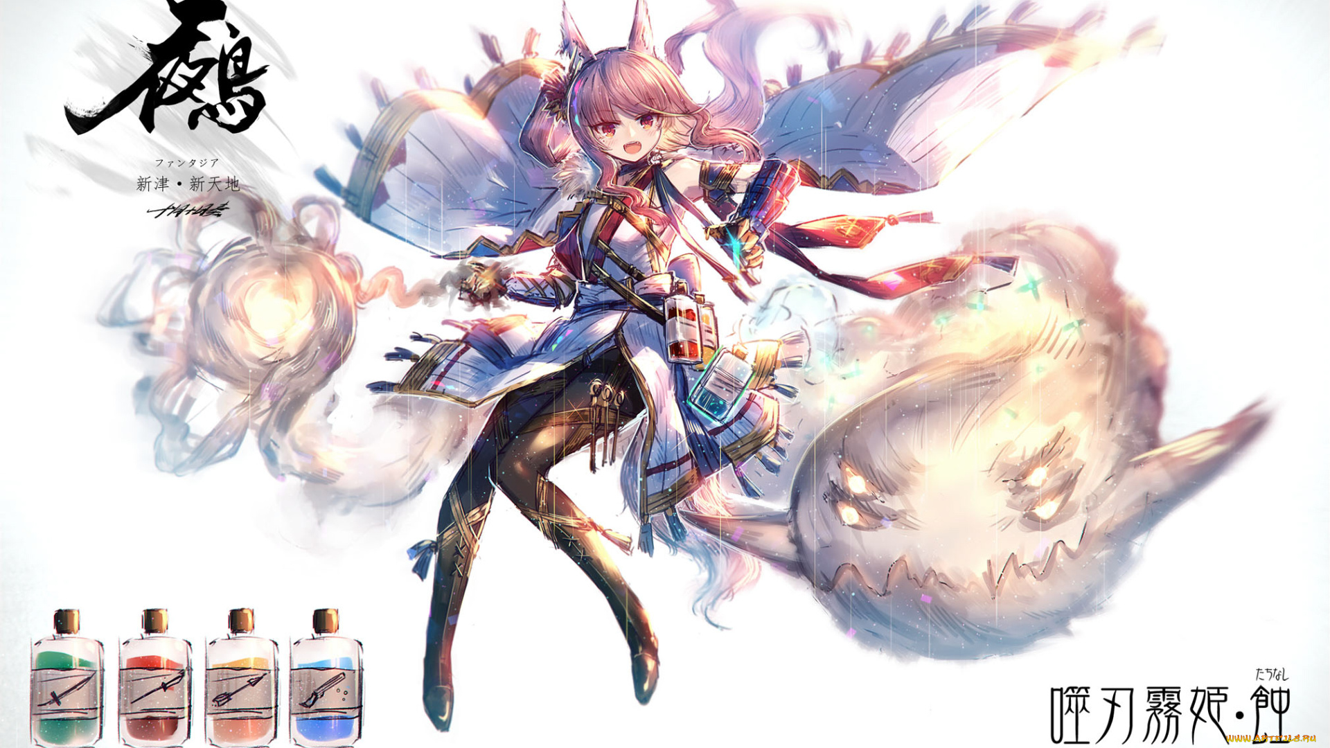 аниме, pixiv, fantasia, jugatsu, junichi, pixiv, fantasia