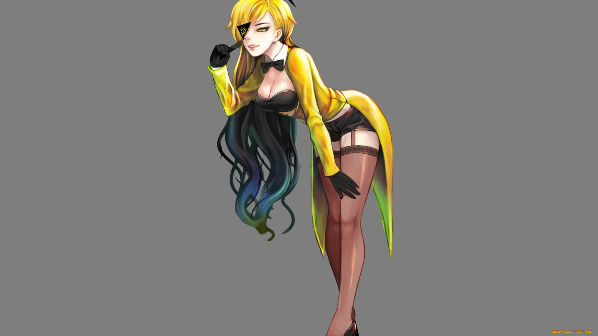 аниме, unknown, , другое, девушка, bill, cipher, gravity, falls