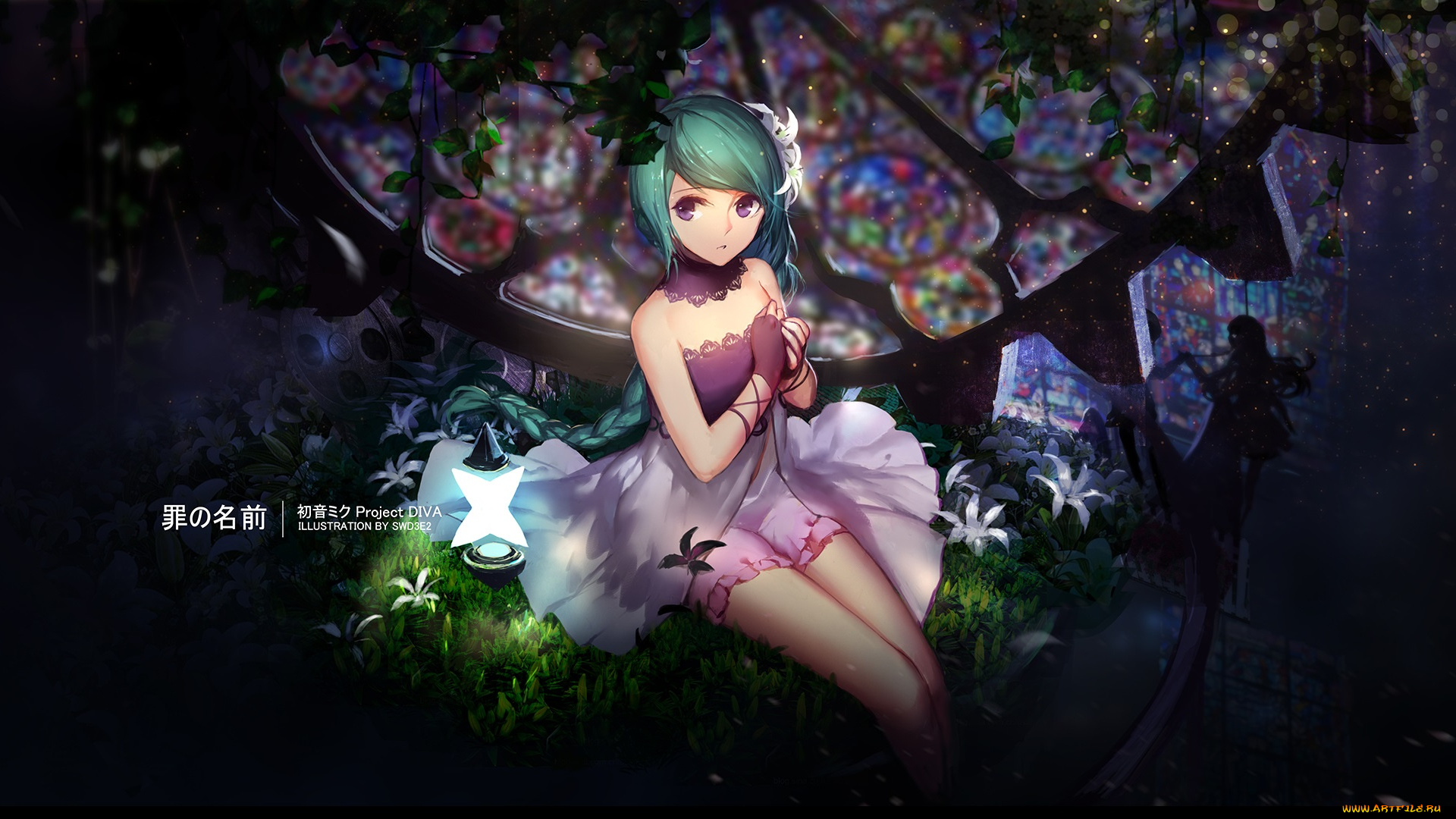 аниме, vocaloid, девушка