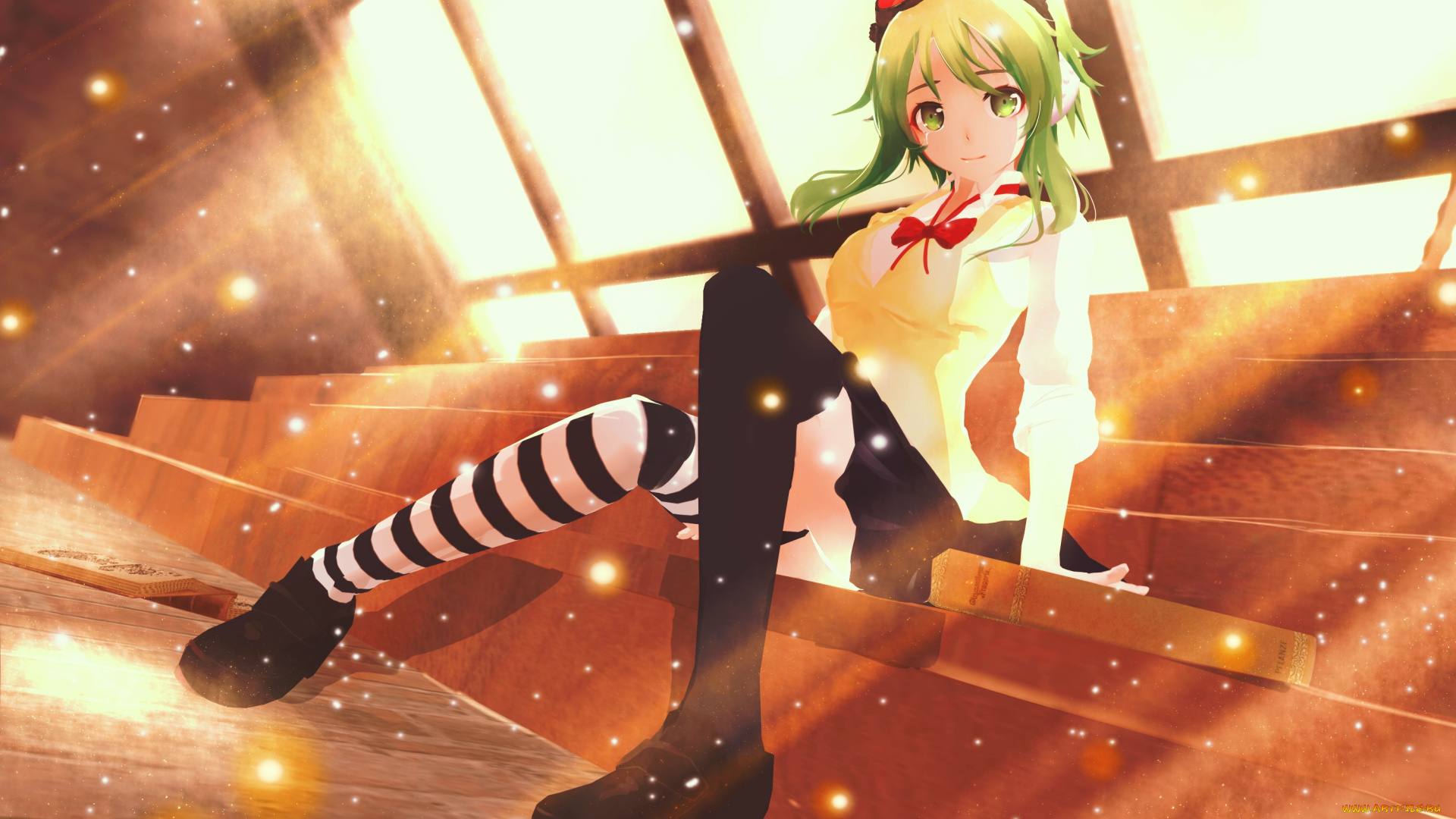 аниме, vocaloid, gumi, awakawayui