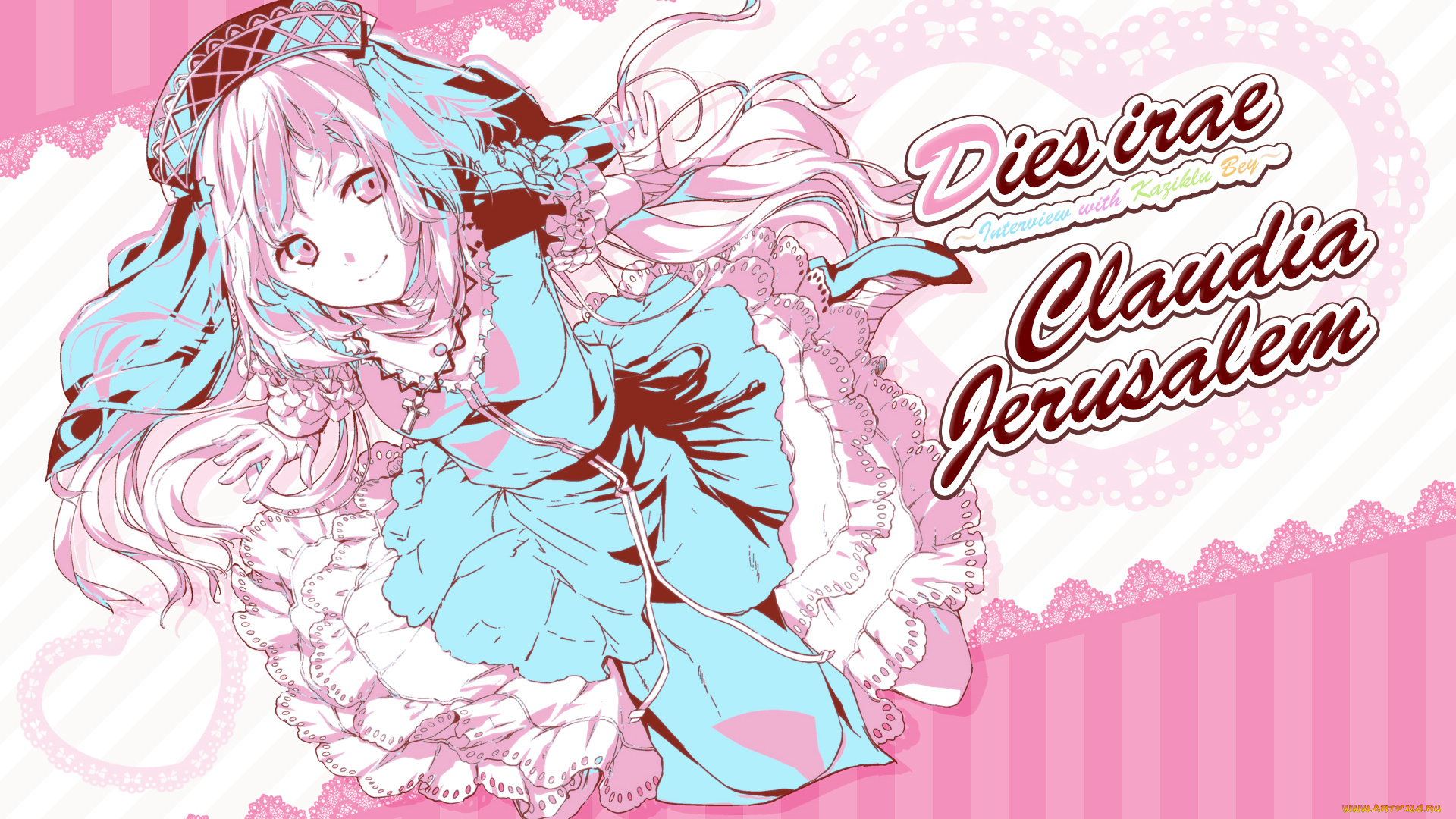 judgement, day, аниме, dies, irae, девушка, фон, взгляд