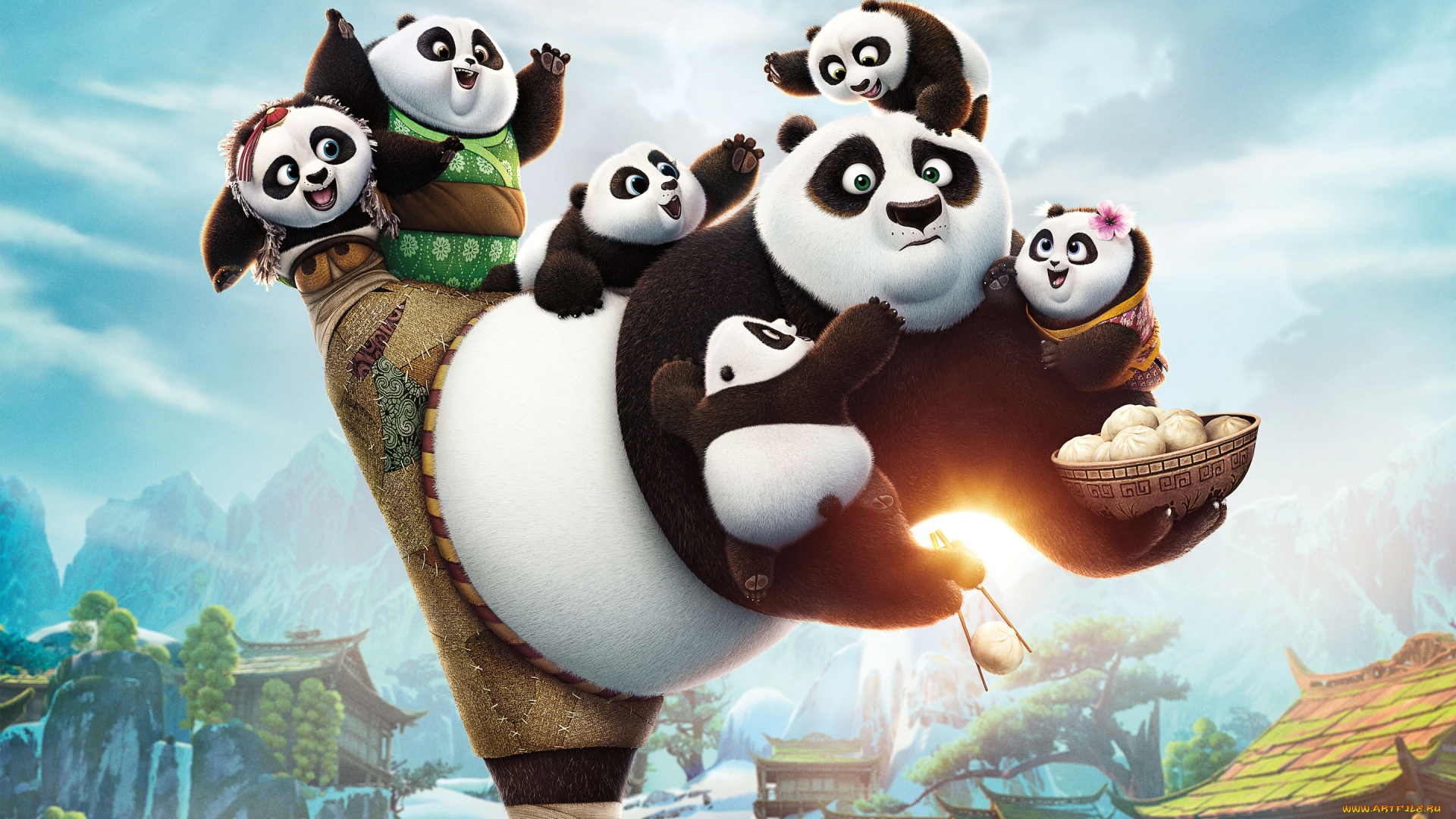 мультфильмы, kung, fu, panda, 3, kung, fu, panda, 3