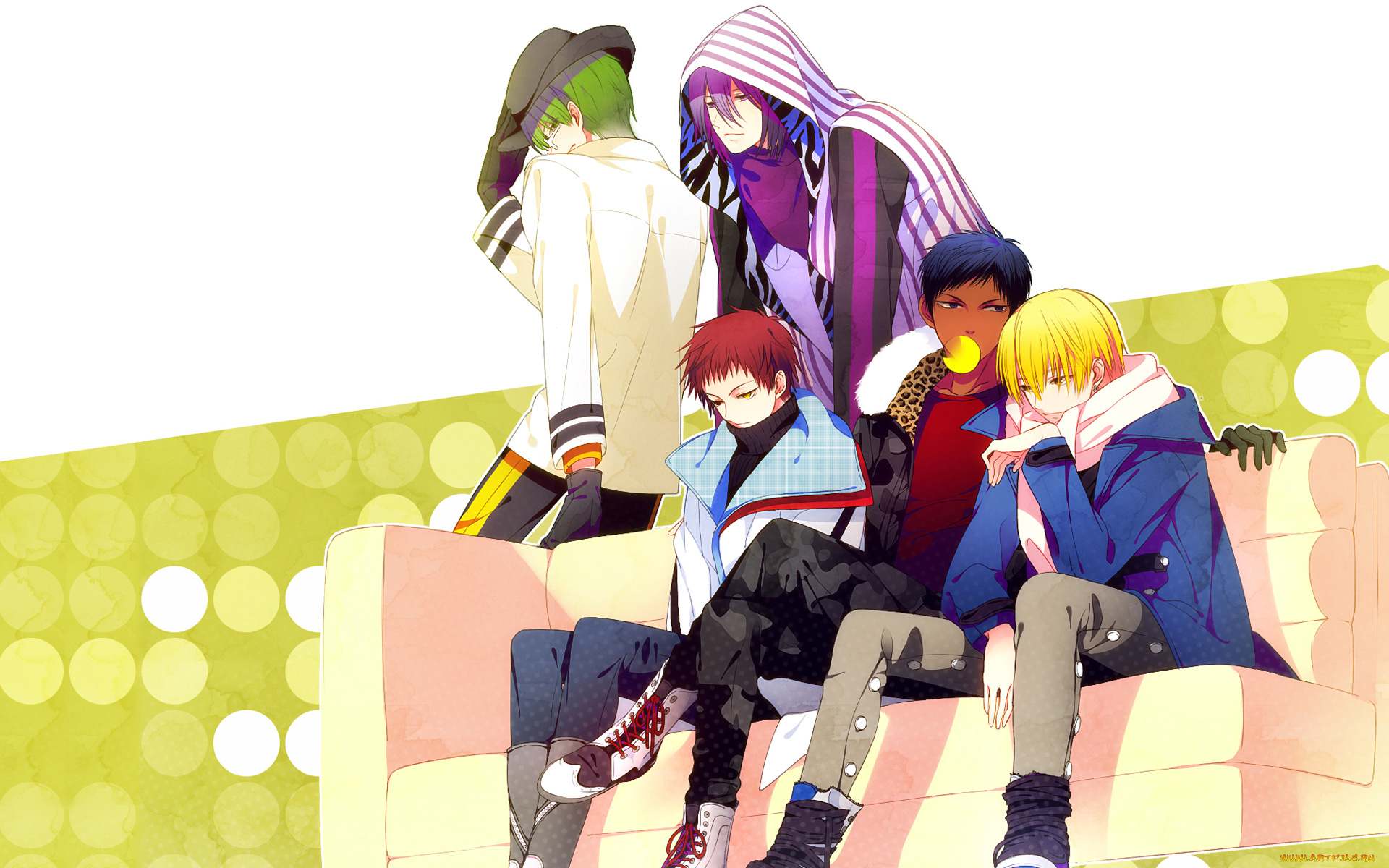 аниме, kuroko, no, baske, баскетбол, куроко