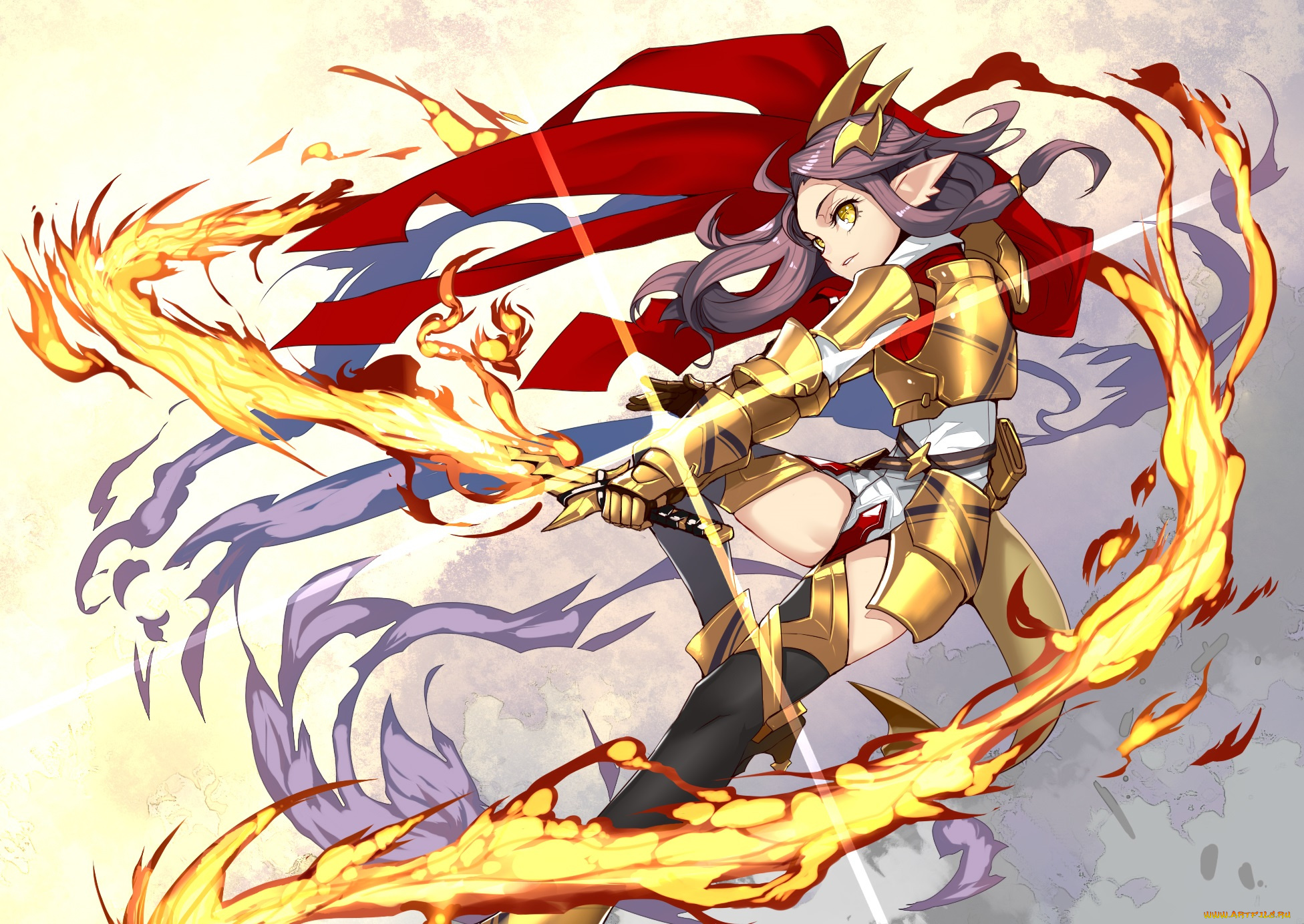 аниме, pixiv, fantasia, девушка