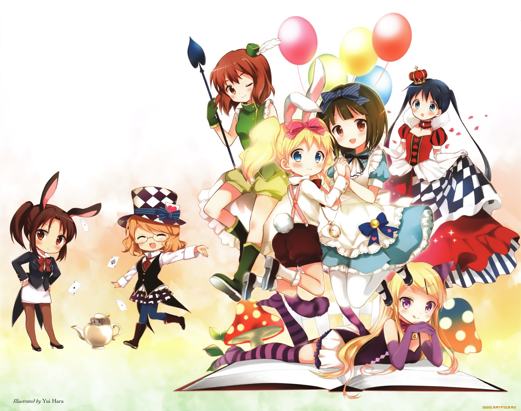 аниме, unknown, , другое, kiniro, mosaic