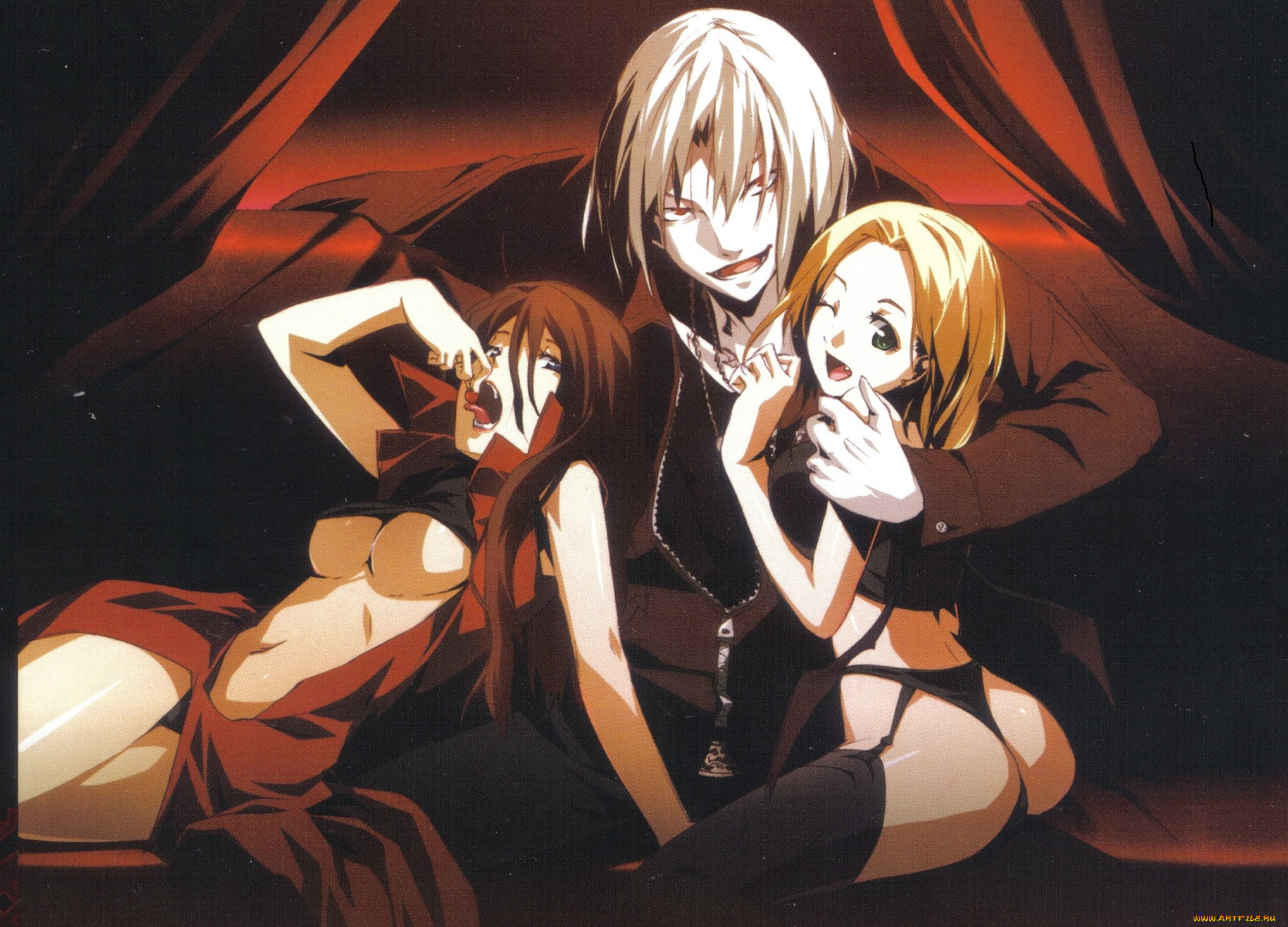 аниме, dies, irae, парень, девушки