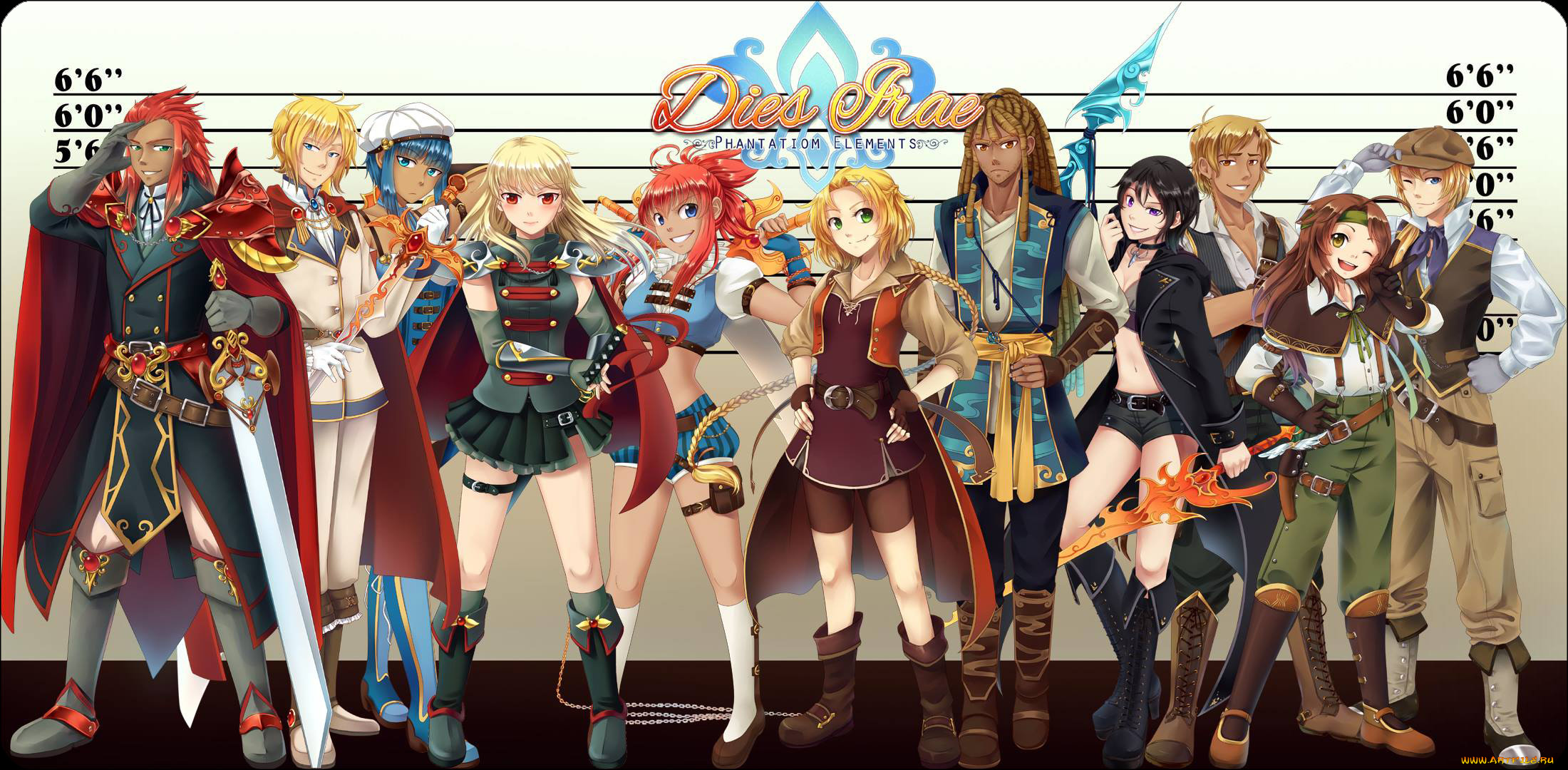 аниме, dies, irae, люди, парни, девушки, арт