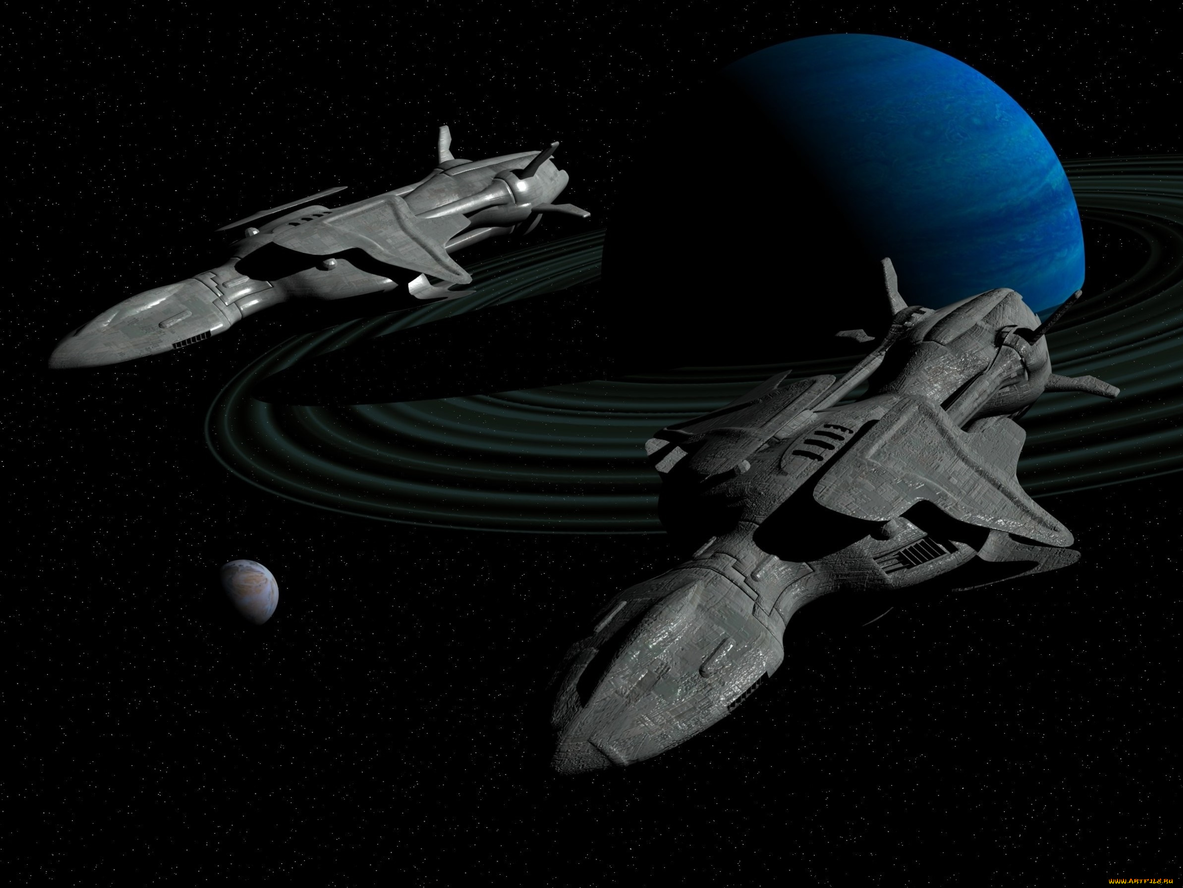 космос, арт, планета, вселенная, полет, космический, корабль