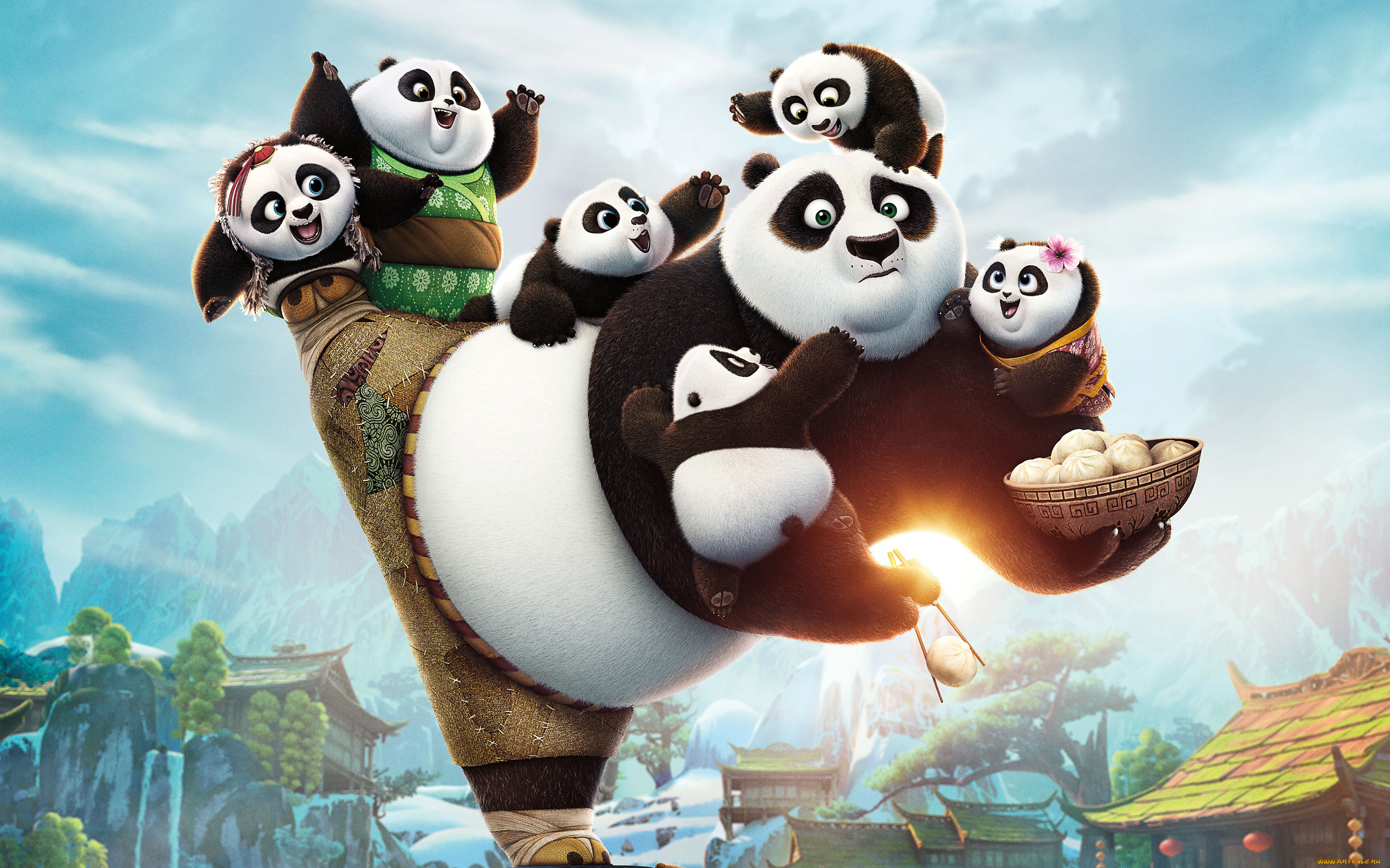 мультфильмы, kung, fu, panda, 3, kung, fu, panda, 3