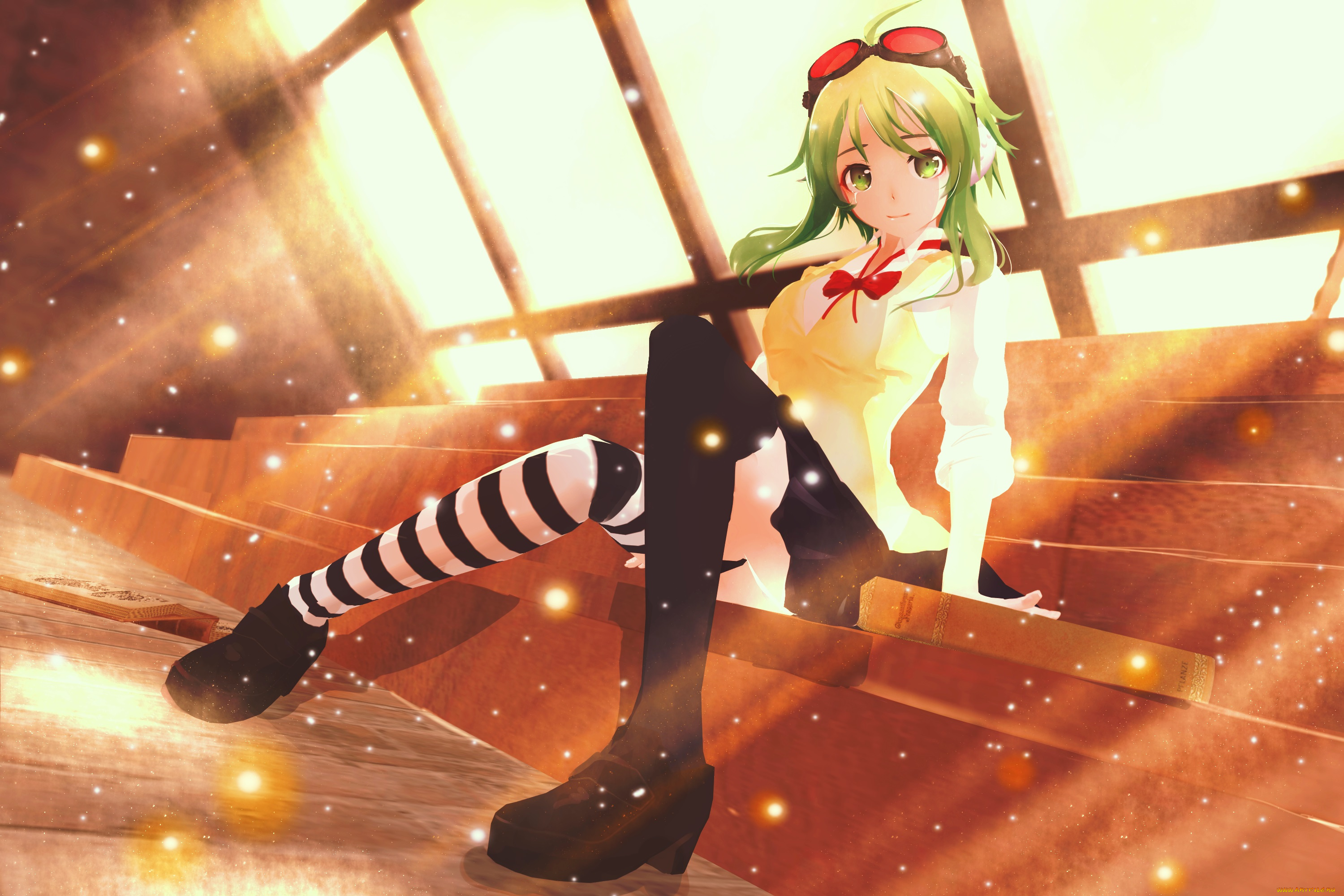 аниме, vocaloid, gumi, awakawayui