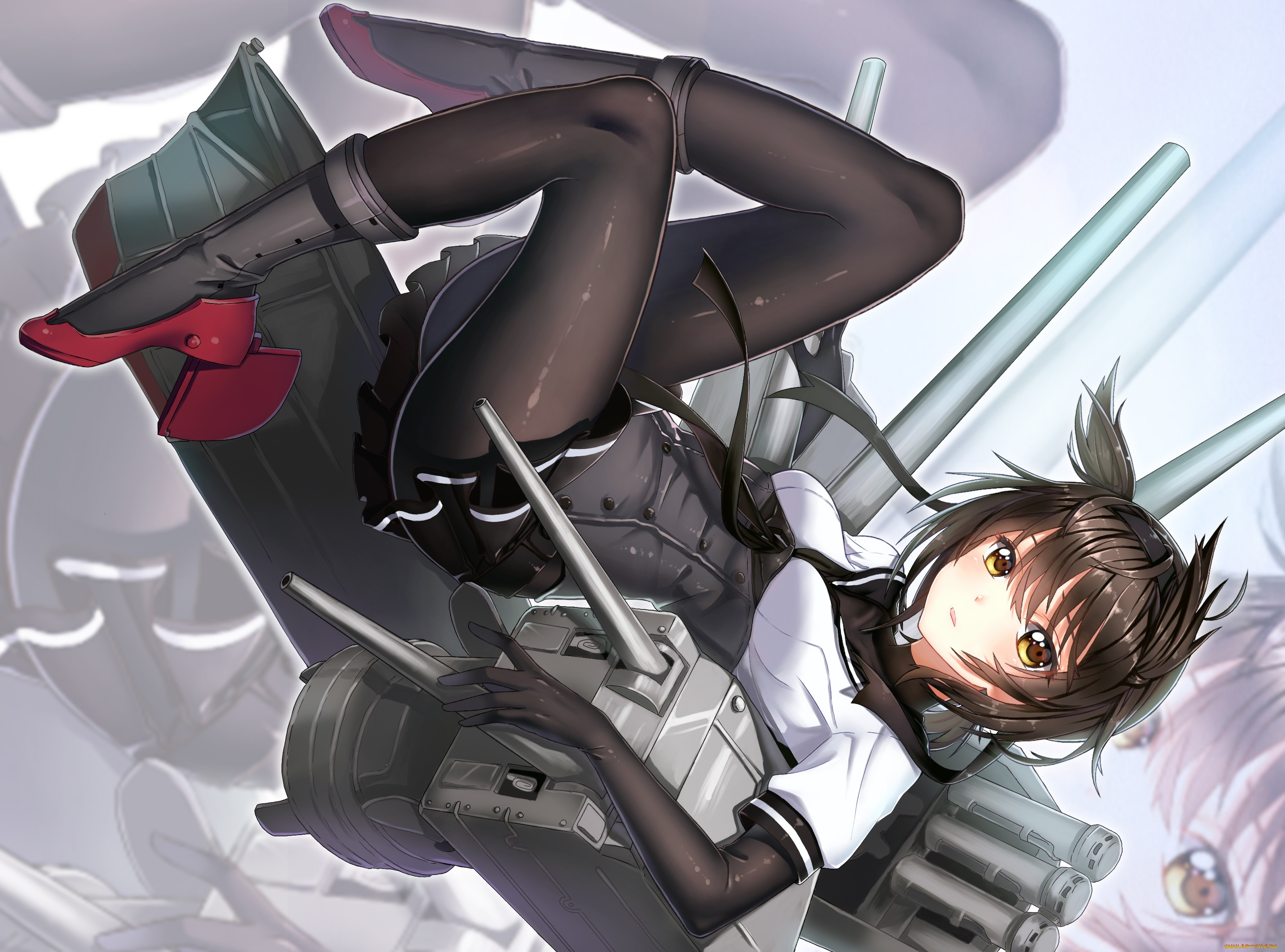 аниме, kantai, collection, kantai, collection, hatsuzuki, kancolle