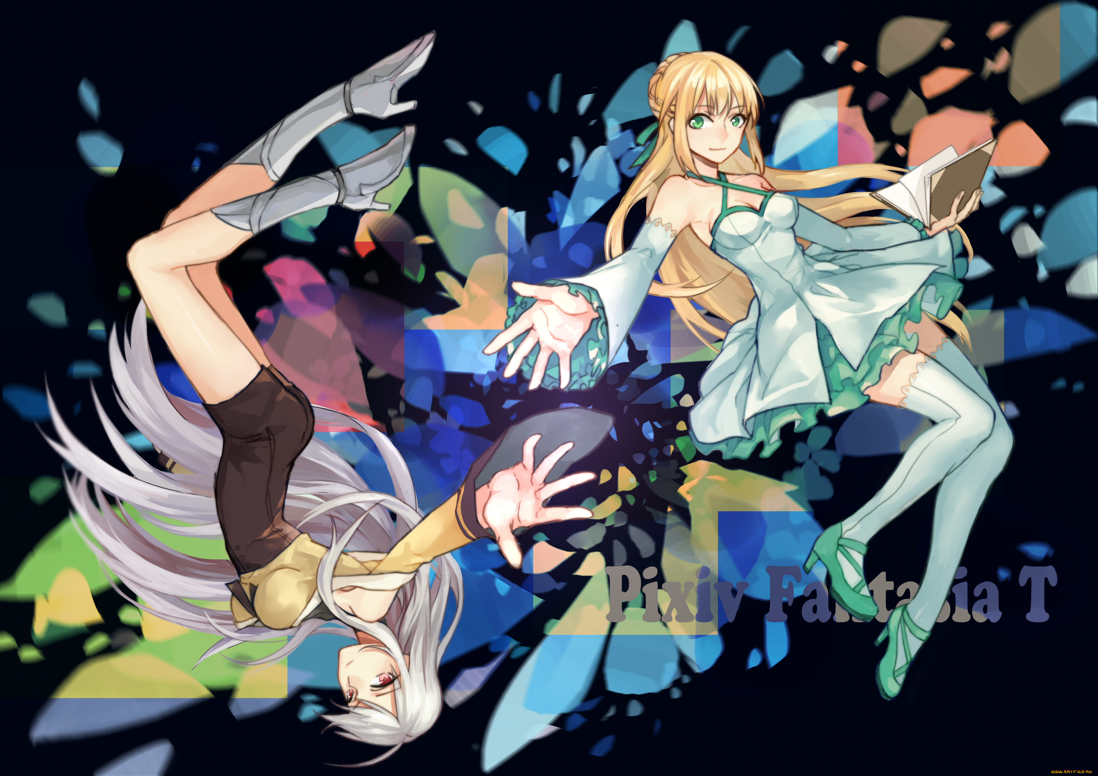 аниме, pixiv, fantasia, девушки