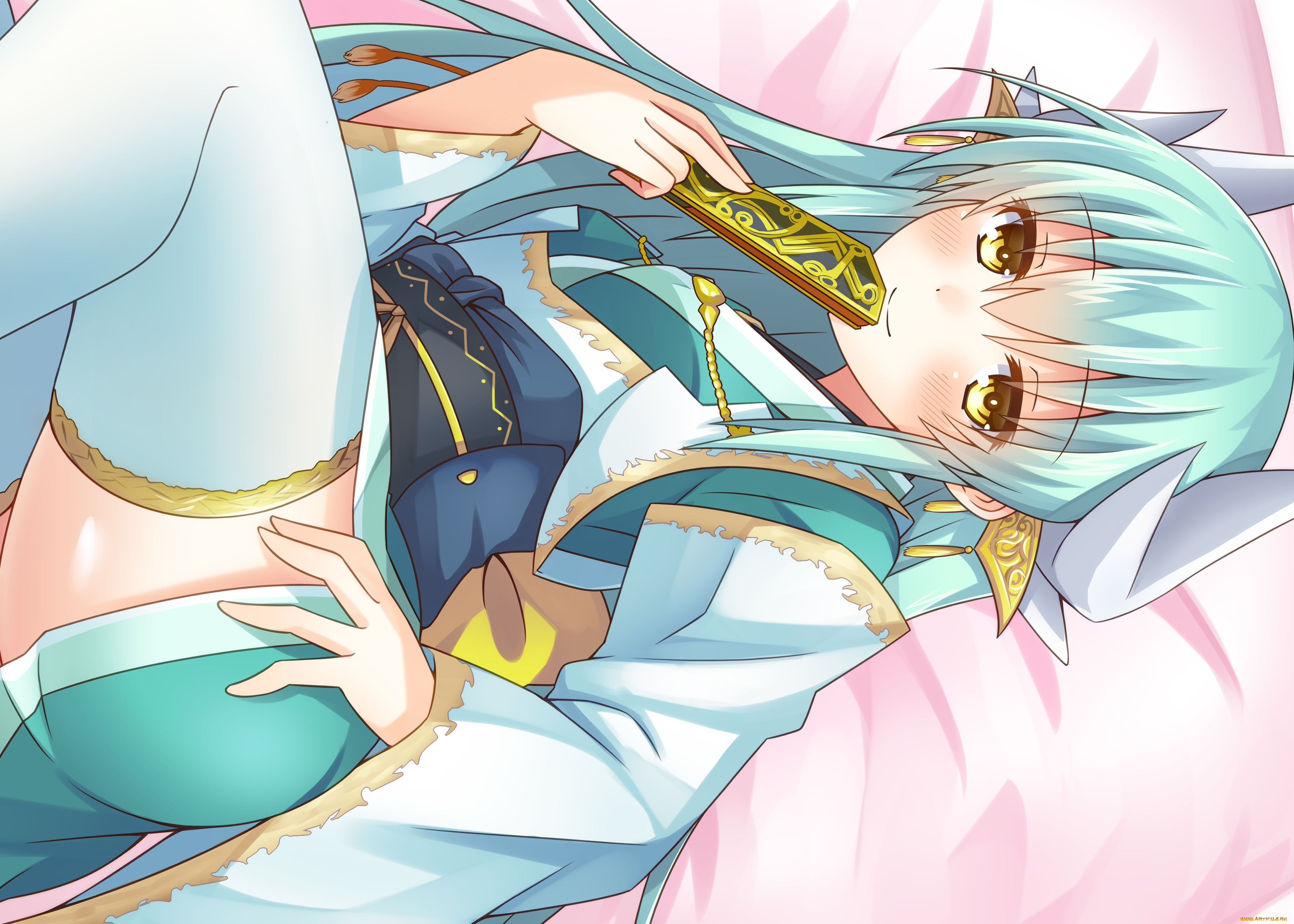 аниме, fate, stay, night, kiyohime, девушка, веер