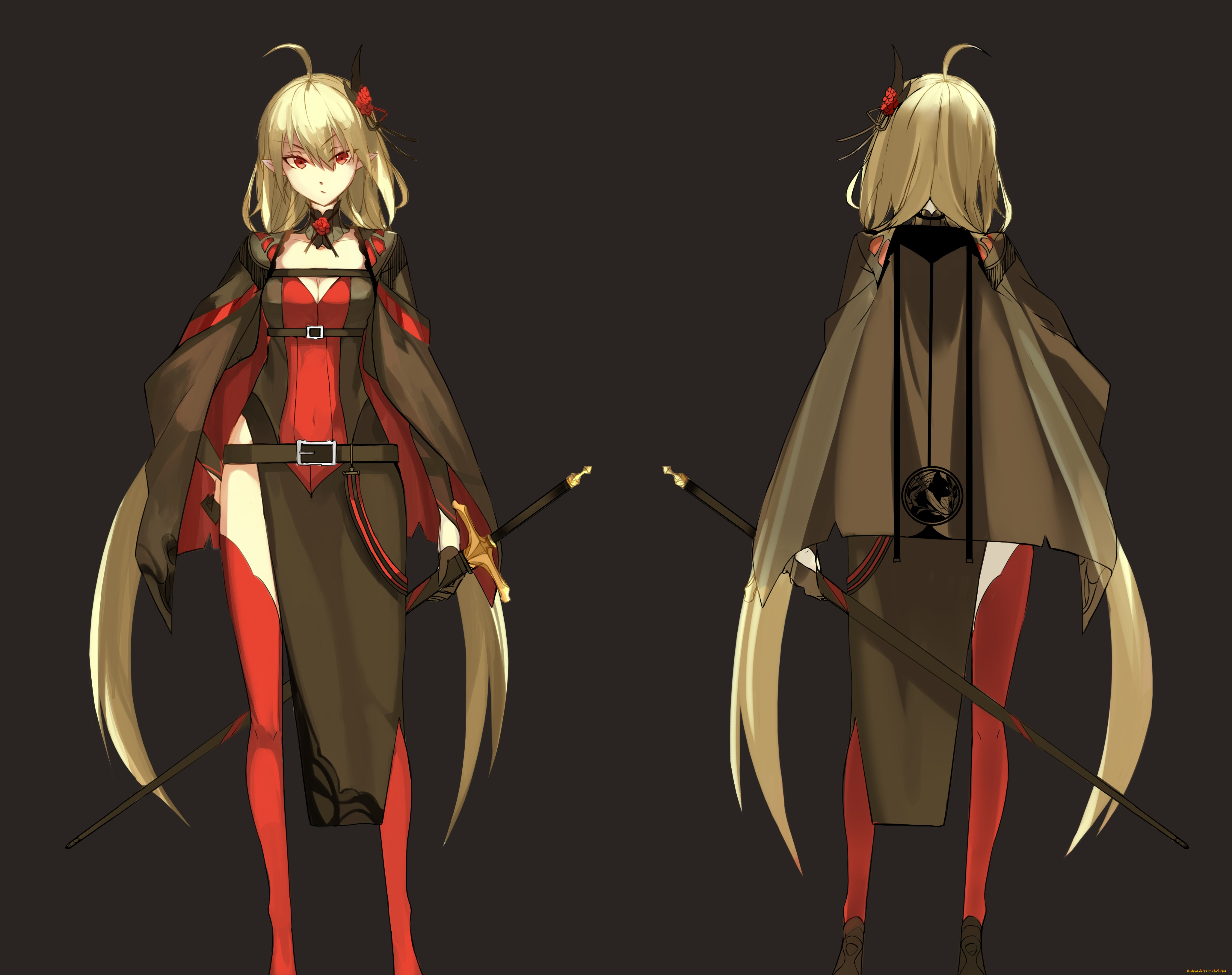 аниме, pixiv, fantasia, девушка