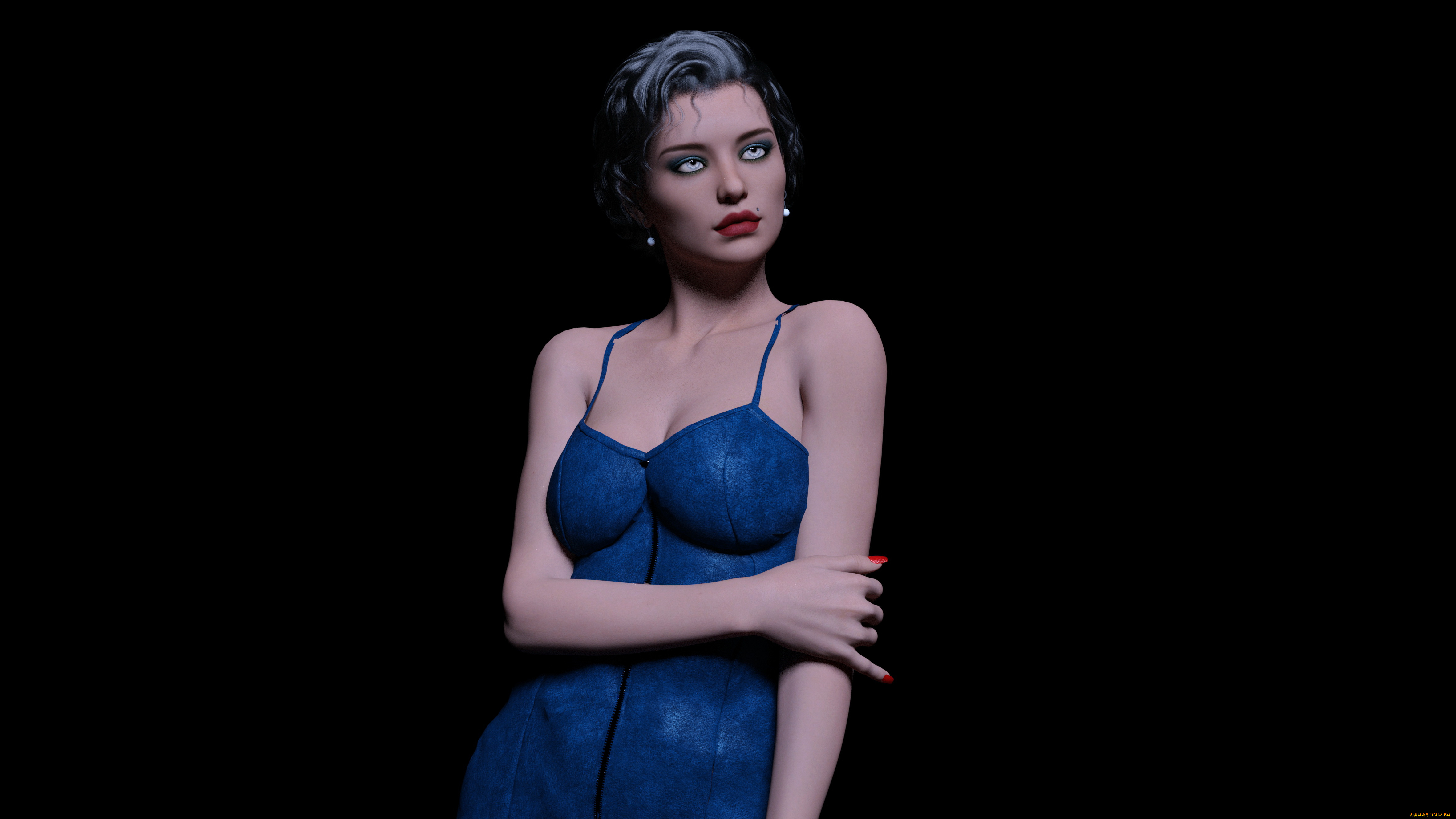 3д, графика, люди, , people, взгляд, девушка, фон