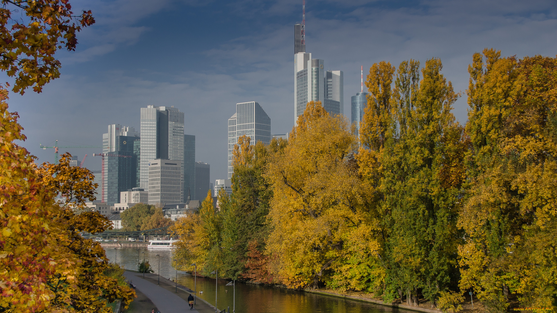 frankfurt, города, франкфурт-на-майне, , германия, панорама