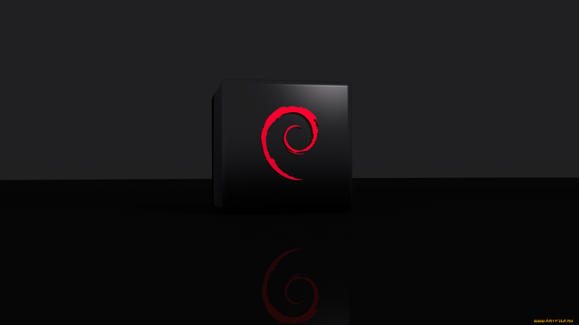 компьютеры, debian, фон, логотип
