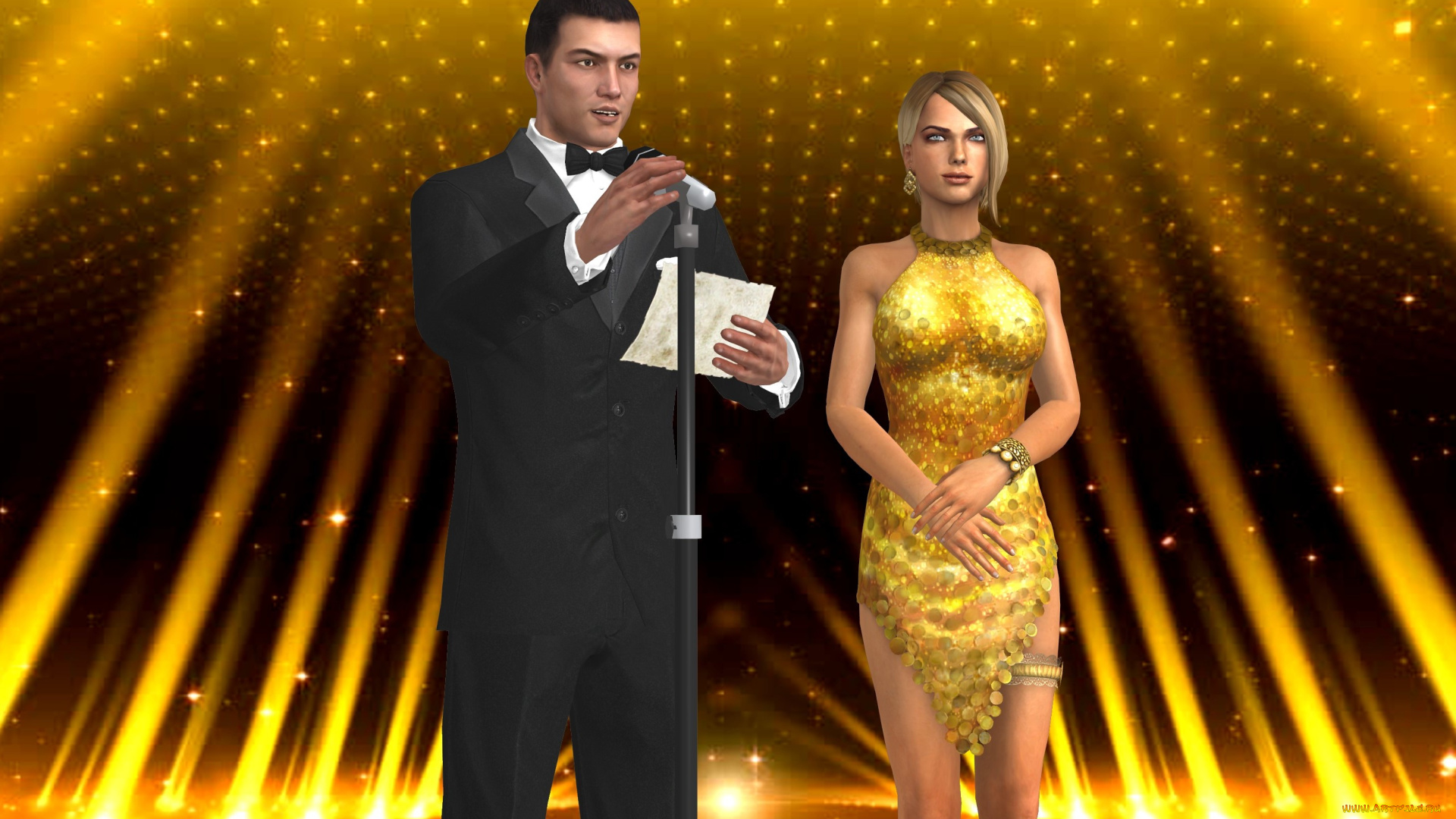 3д, графика, люди, , people, парень, фон, взгляд, девушка