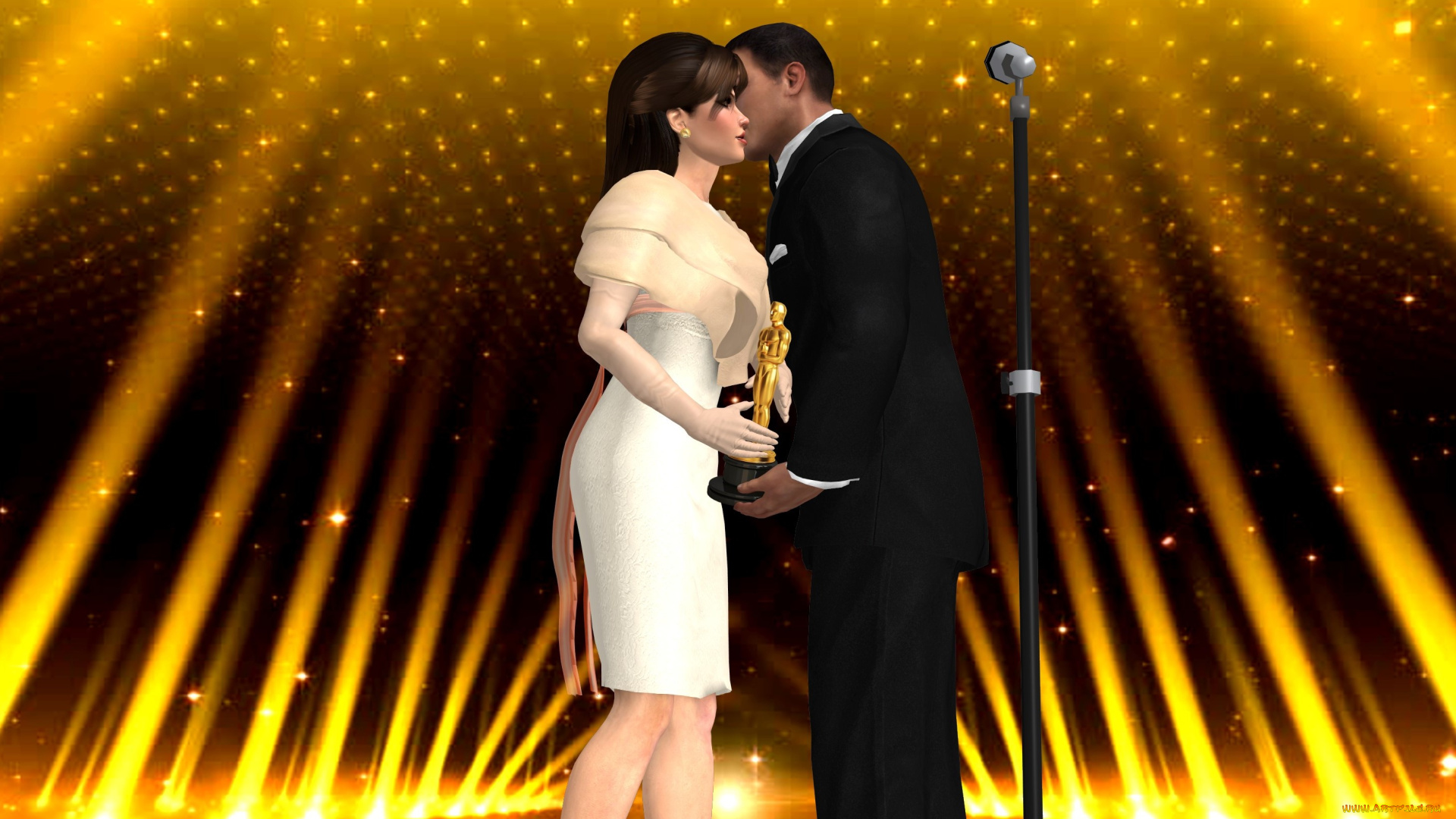 3д, графика, люди, , people, парень, фон, взгляд, девушка