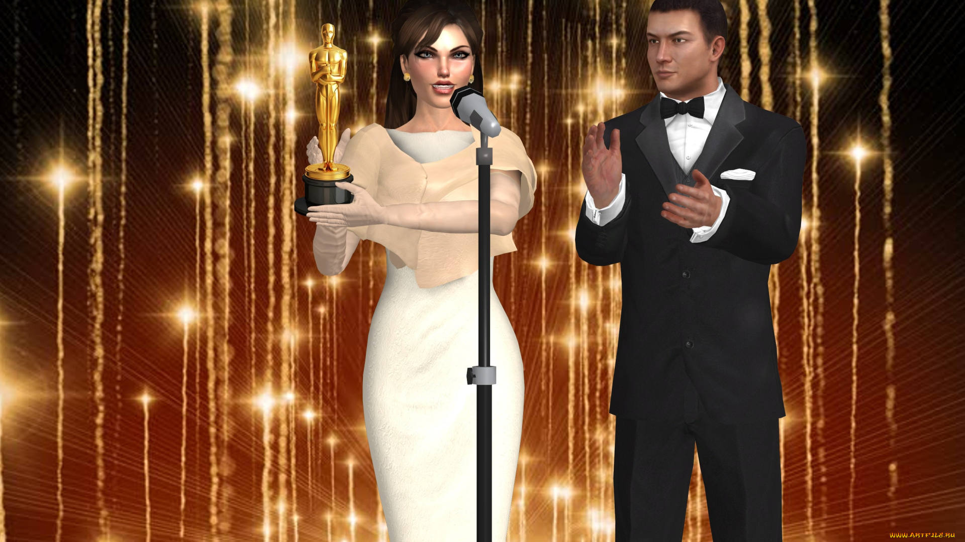 3д, графика, люди, , people, парень, фон, взгляд, девушка