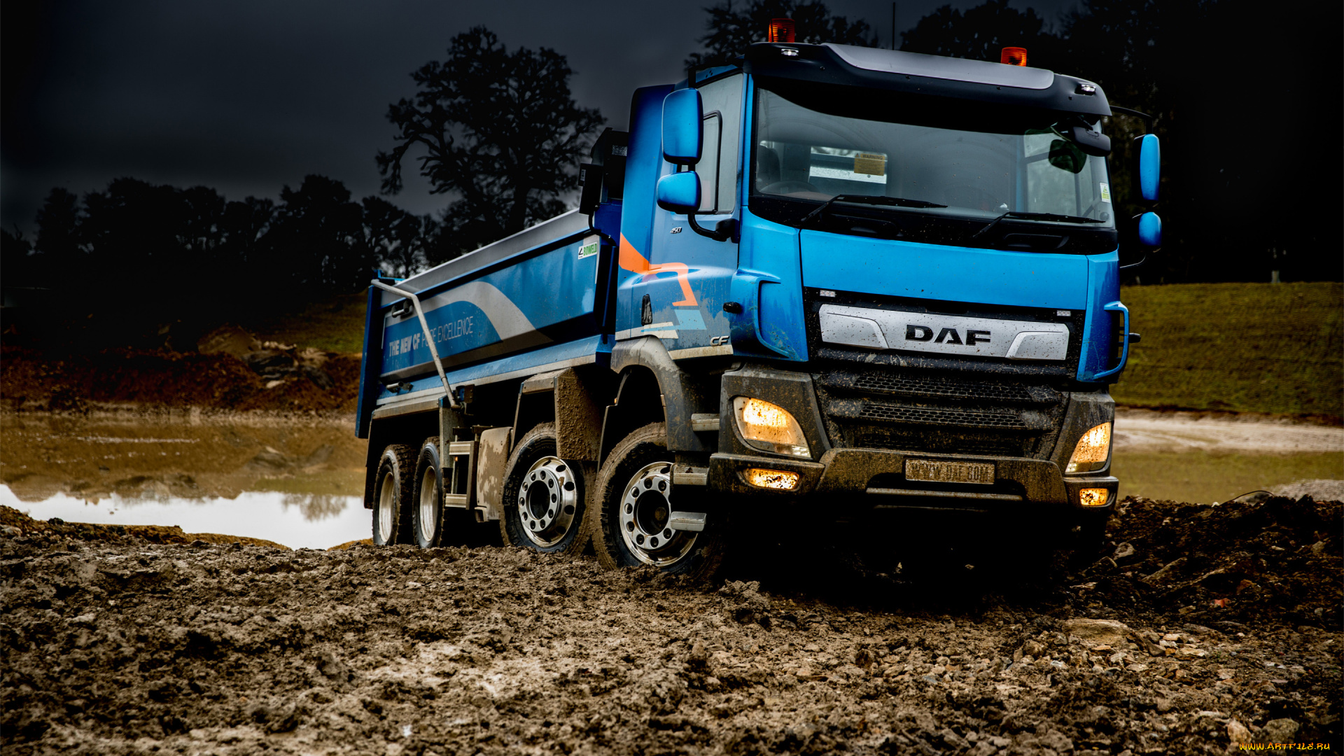 daf, cf, , 2018, автомобили, daf, евро, 6, бездорожье, грузовик, 8x4, euro, tipper, truck, offroad, cf