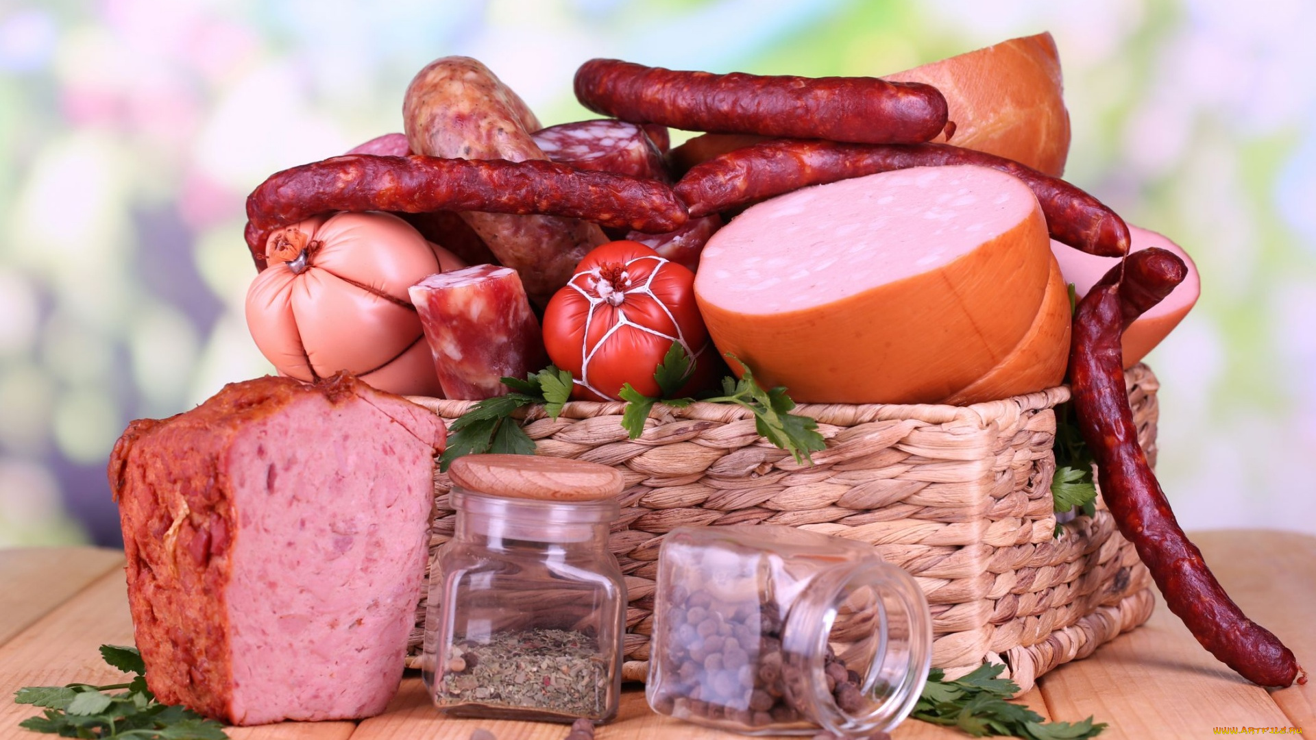 еда, колбасные, изделия, копчености, колбаса, ассорти