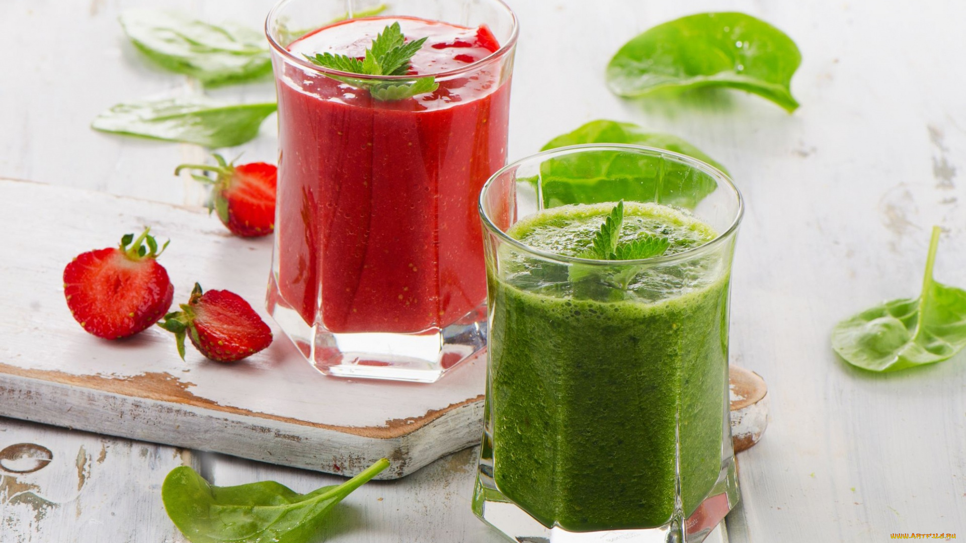 еда, напитки, клубника, смузи, щавель