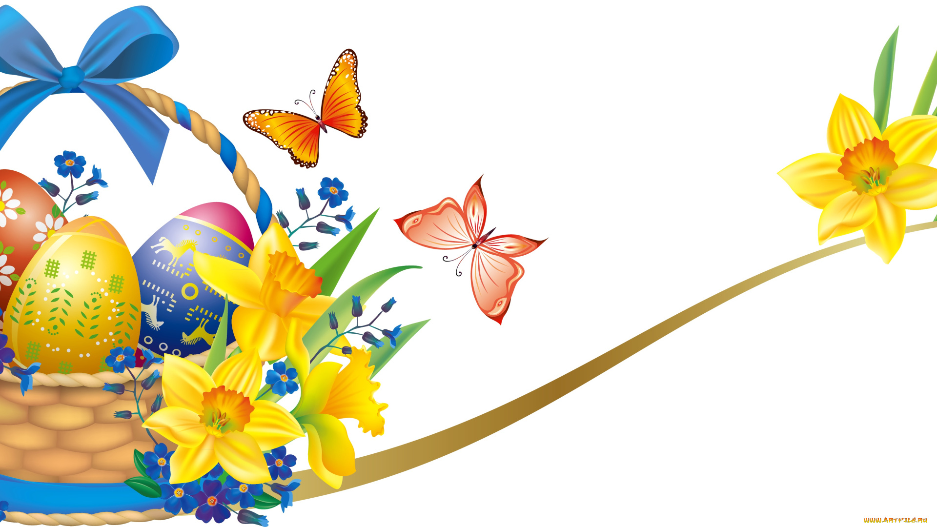 праздничные, пасха, яйца, фон
