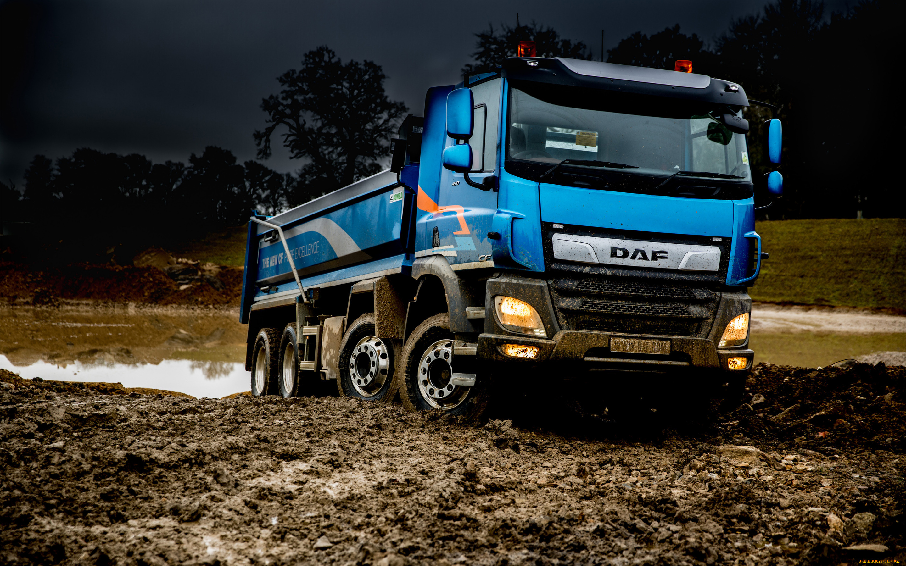 daf, cf, , 2018, автомобили, daf, евро, 6, бездорожье, грузовик, 8x4, euro, tipper, truck, offroad, cf