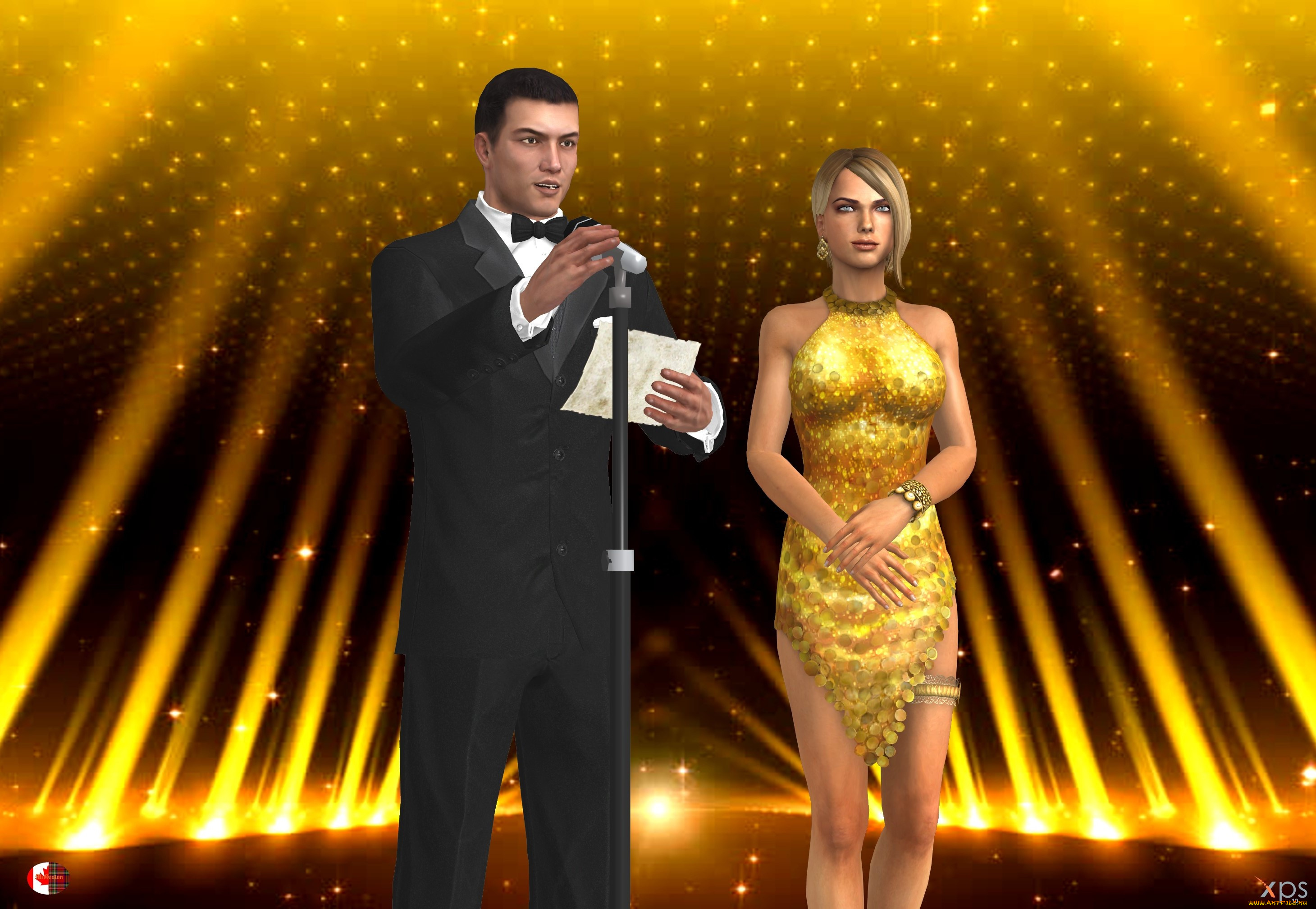 3д, графика, люди, , people, парень, фон, взгляд, девушка