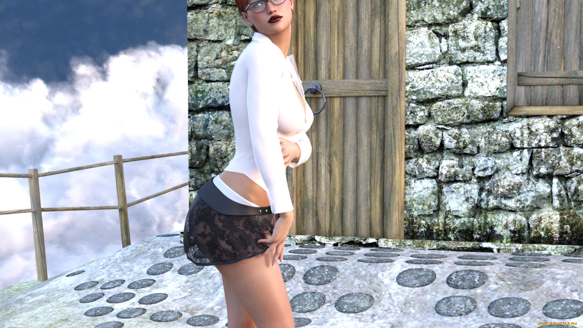 3д, графика, люди, , people, фон, взгляд, девушка