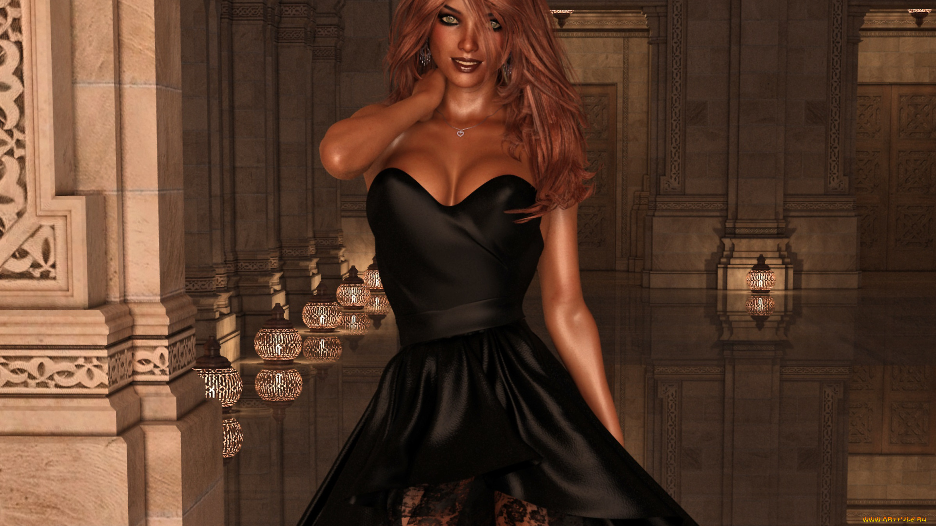 3д, графика, люди, , people, взгляд, фон, девушка