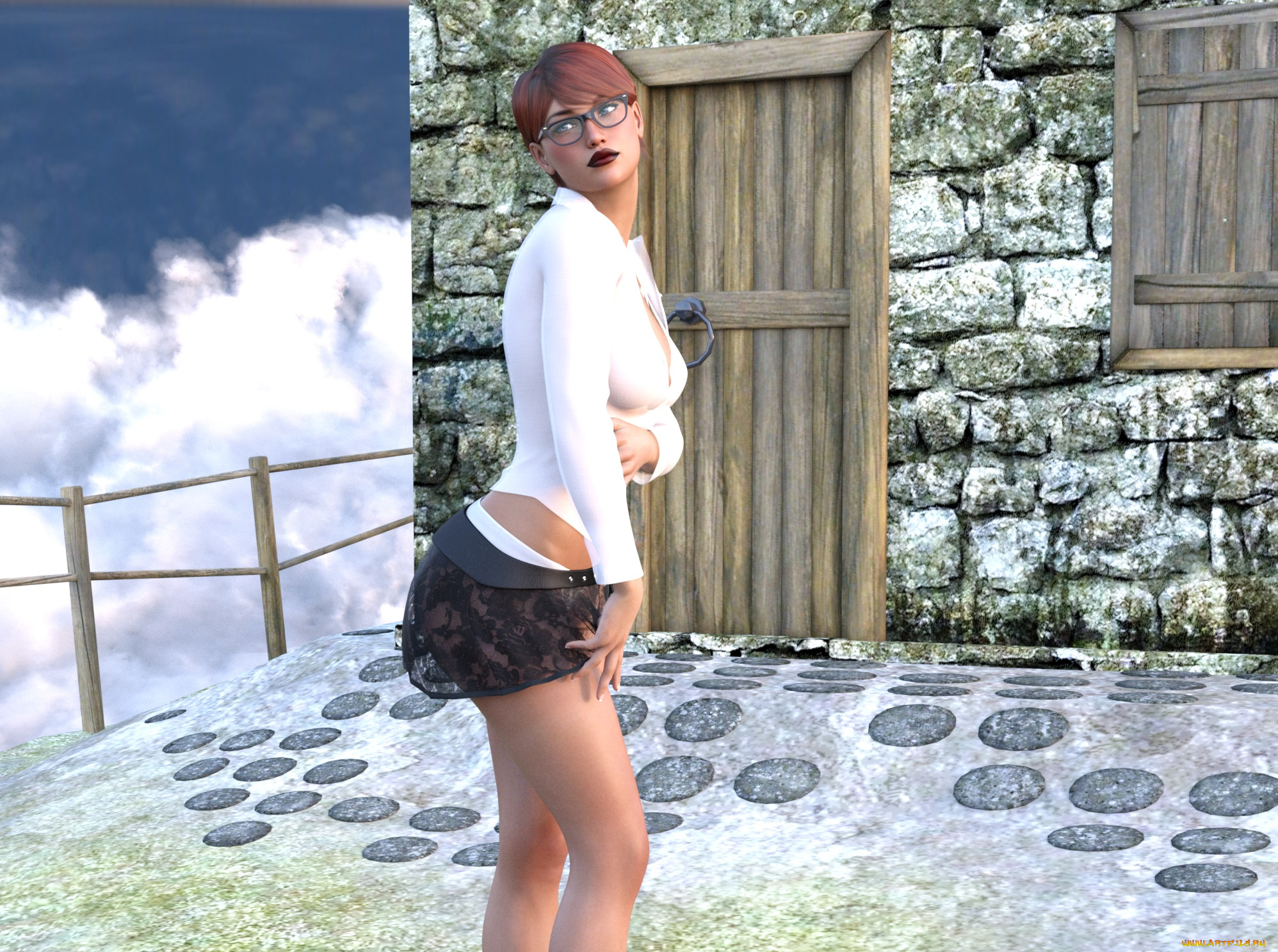 3д, графика, люди, , people, фон, взгляд, девушка