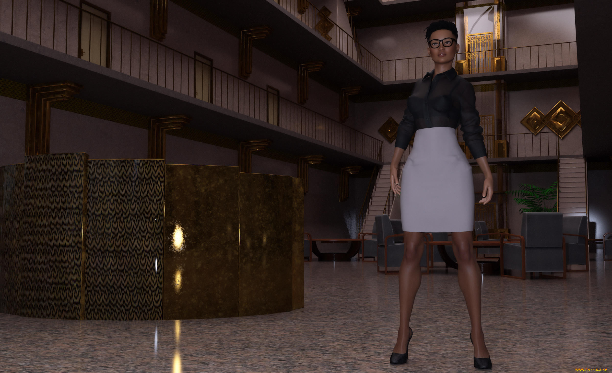 3д, графика, люди, , people, девушка, взгляд, фон