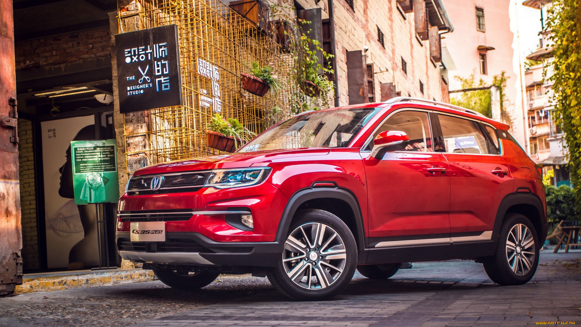 2020, changan, cs35, plus, автомобили, changan, cs35, plus, 2020, экстерьер, кроссовер, новый, красный, китайские