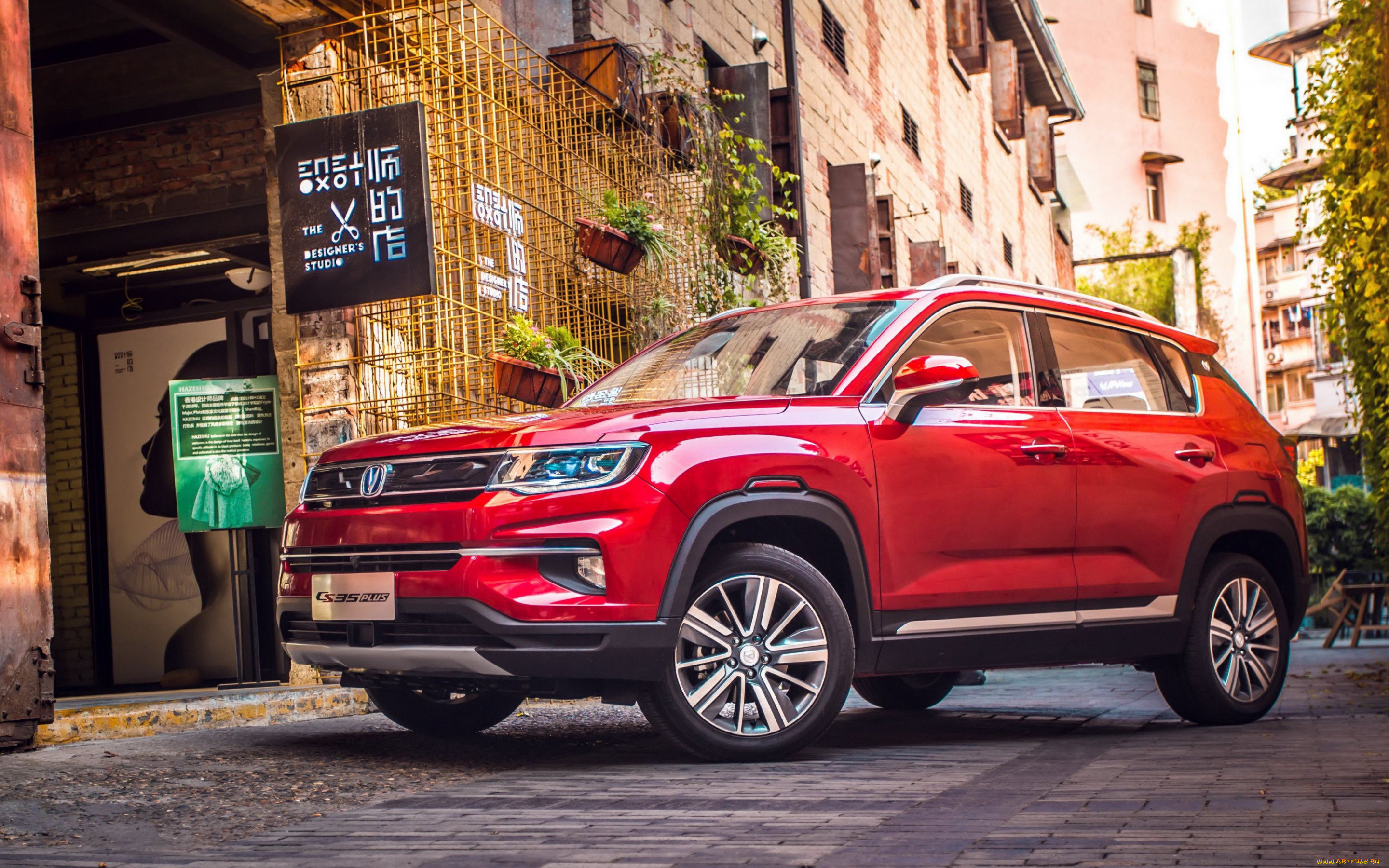 2020, changan, cs35, plus, автомобили, changan, cs35, plus, 2020, экстерьер, кроссовер, новый, красный, китайские