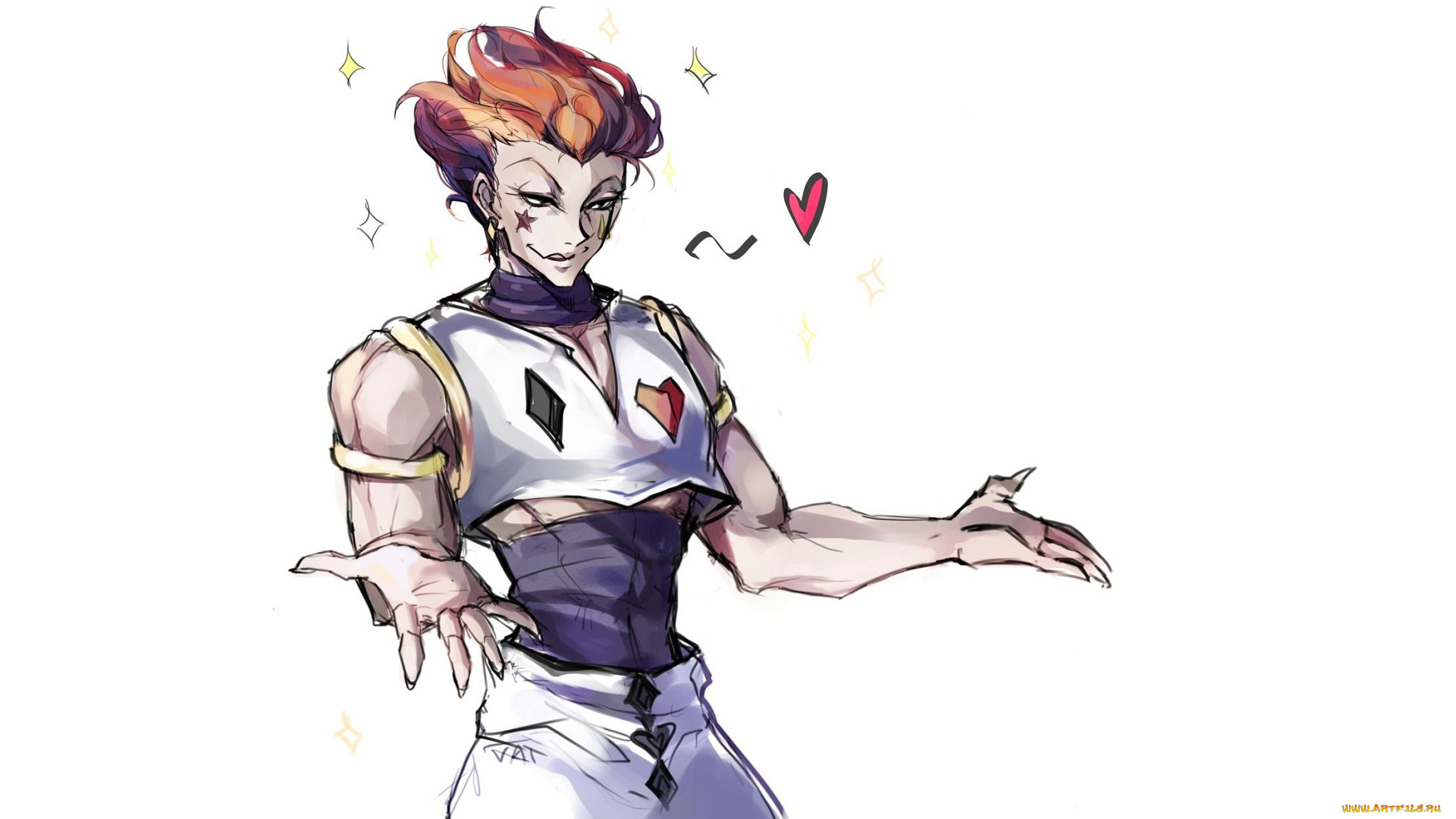 аниме, hunter, x, hunter, хисока