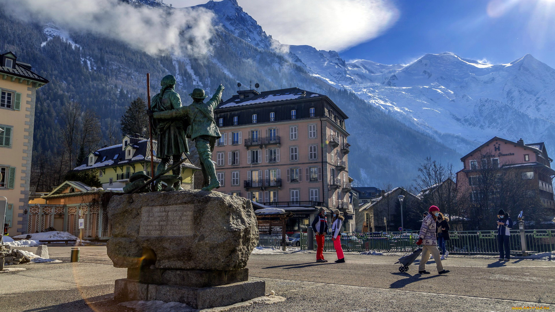 chamonix, mont, blanc, города, -, улицы, , площади, , набережные, chamonix, mont, blanc