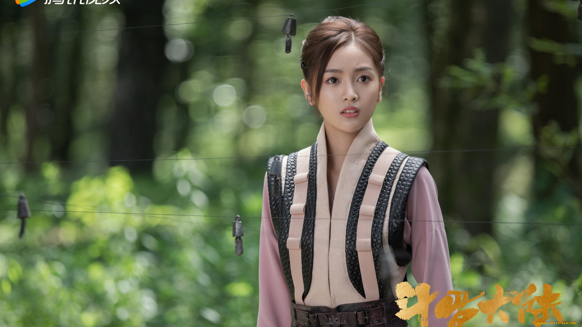 кино, фильмы, douluo, continent, девушка, ограда, лес