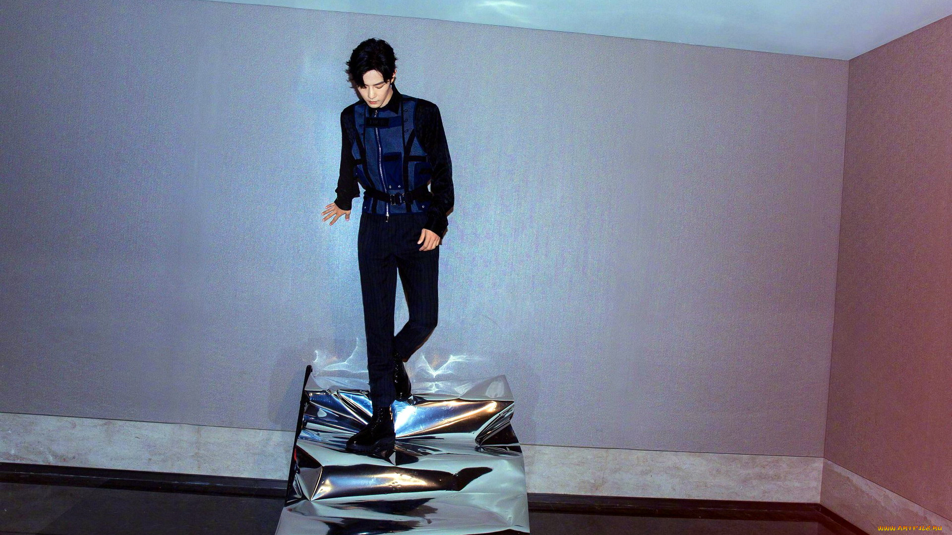 мужчины, xiao, zhan, актер, куртка, брюки, матрас