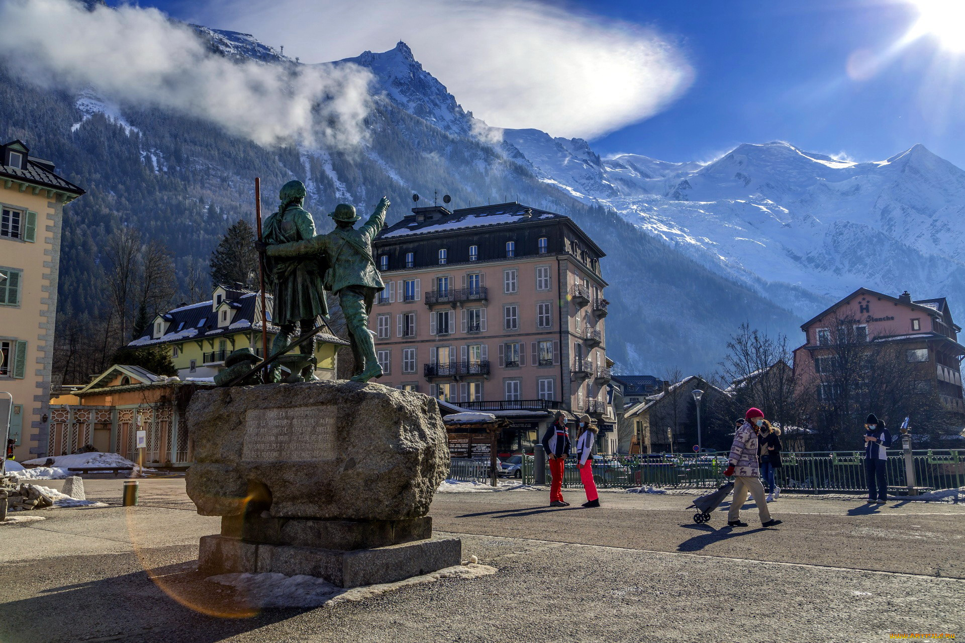 chamonix, mont, blanc, города, -, улицы, , площади, , набережные, chamonix, mont, blanc